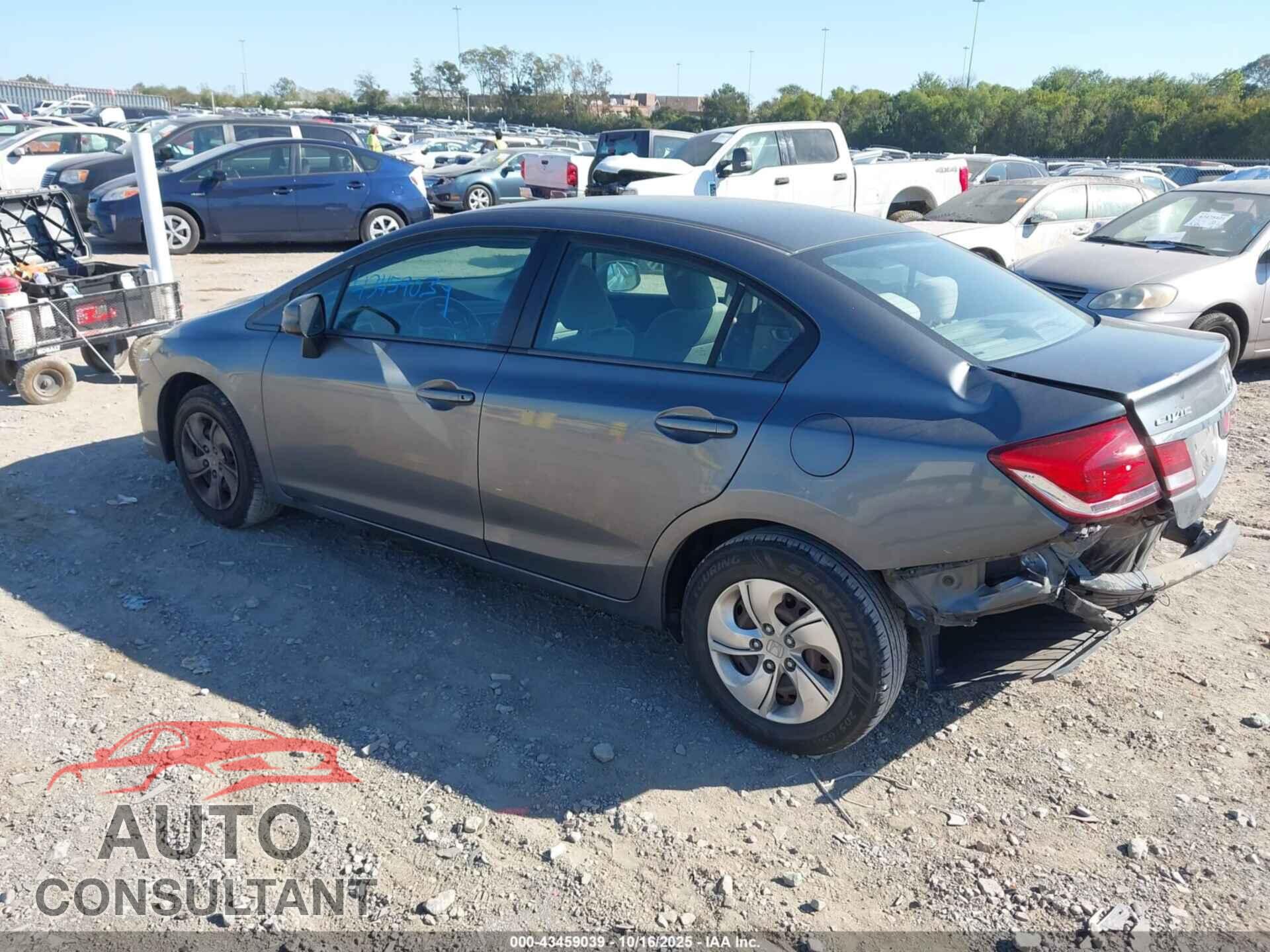 HONDA CIVIC 2013 - 19XFB2F58DE080504