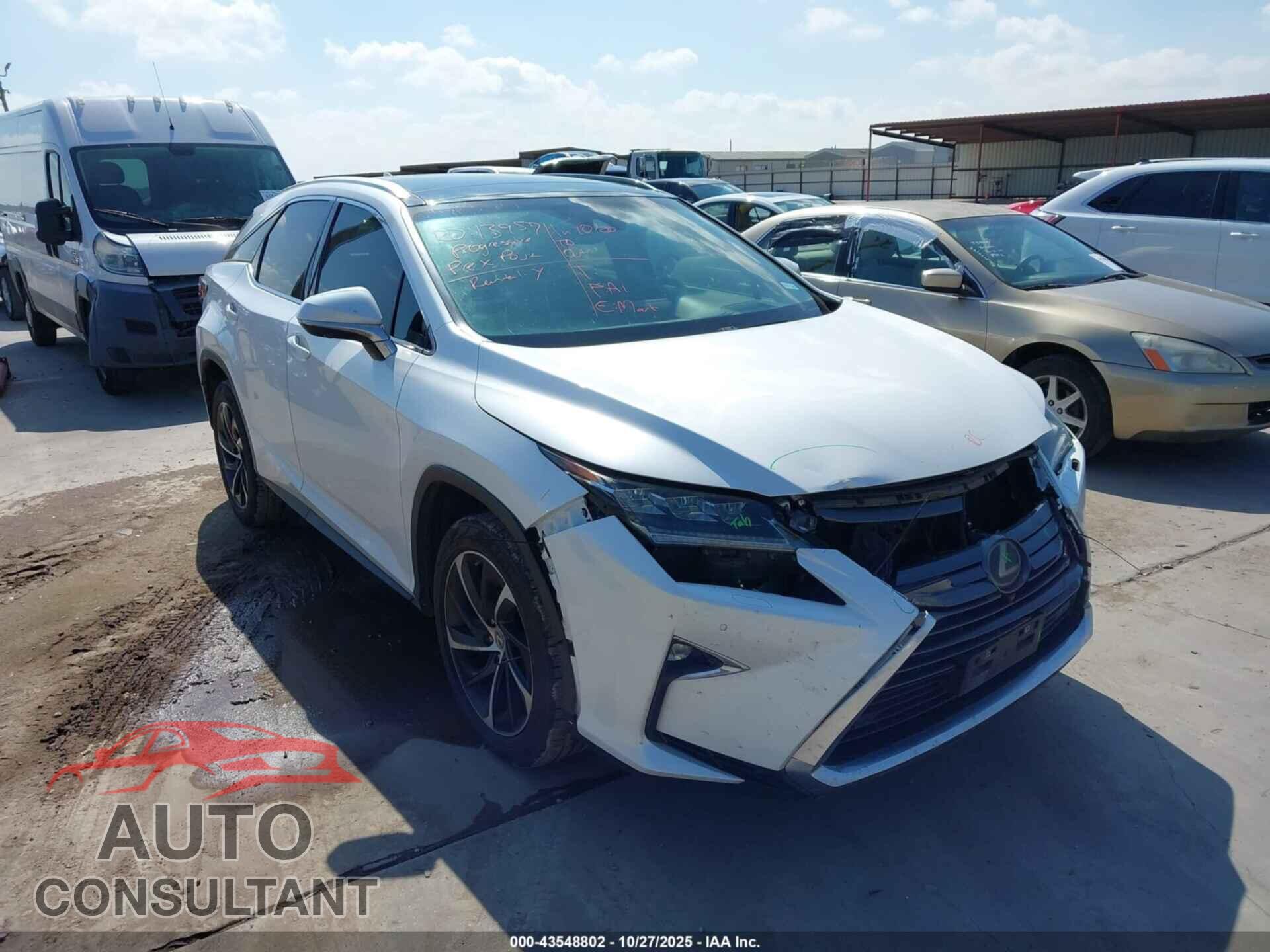 LEXUS RX 350 2017 - 2T2ZZMCA6HC070091