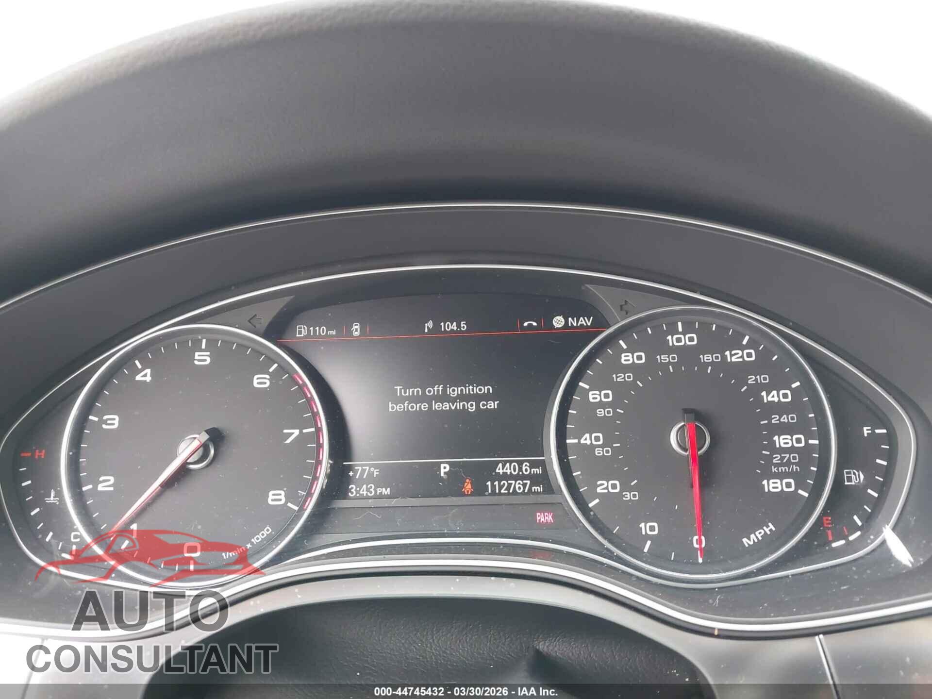 AUDI A6 2013 - WAUDFAFC2DN026273