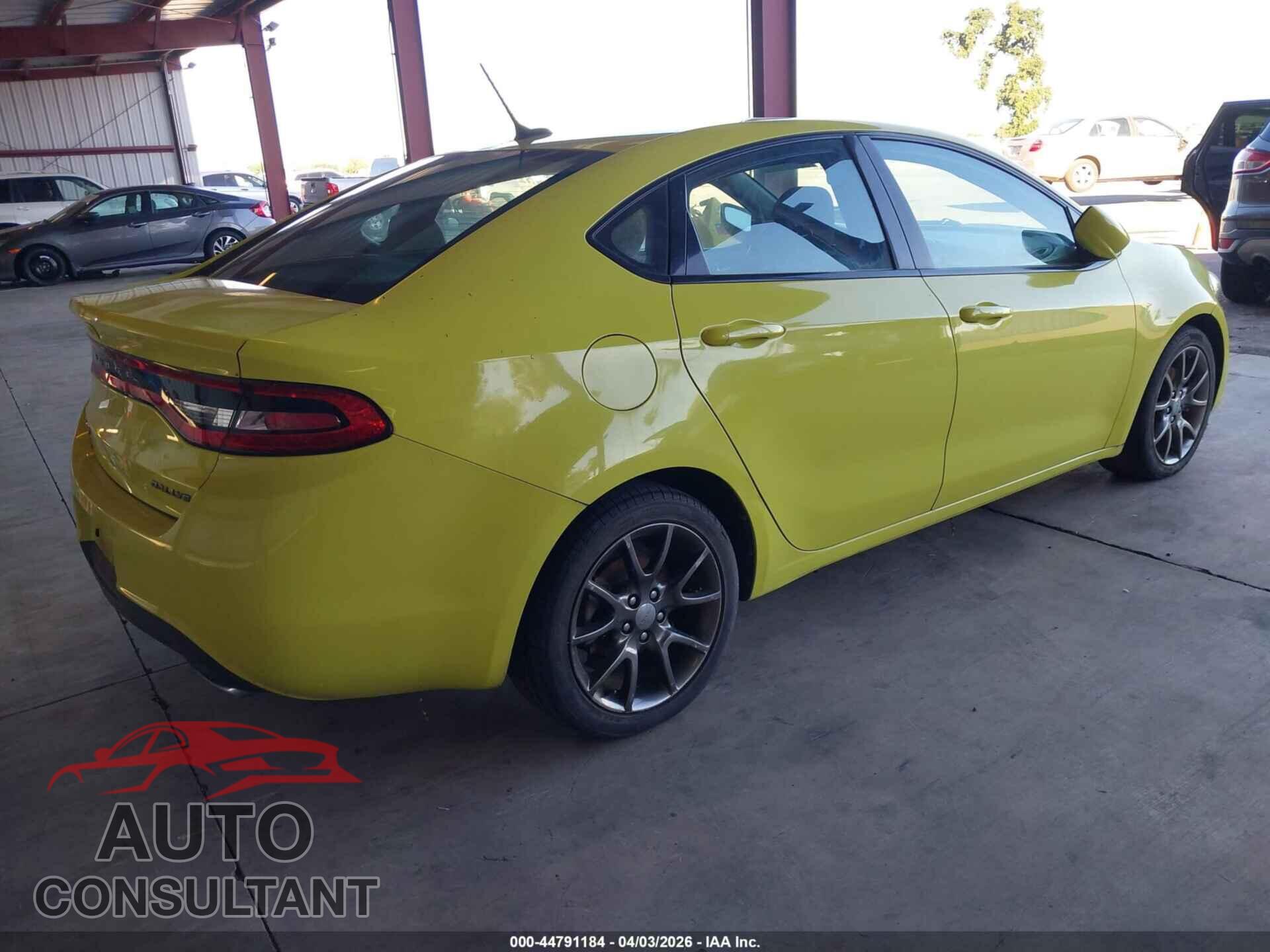 DODGE DART 2013 - 1C3CDFBA0DD107336