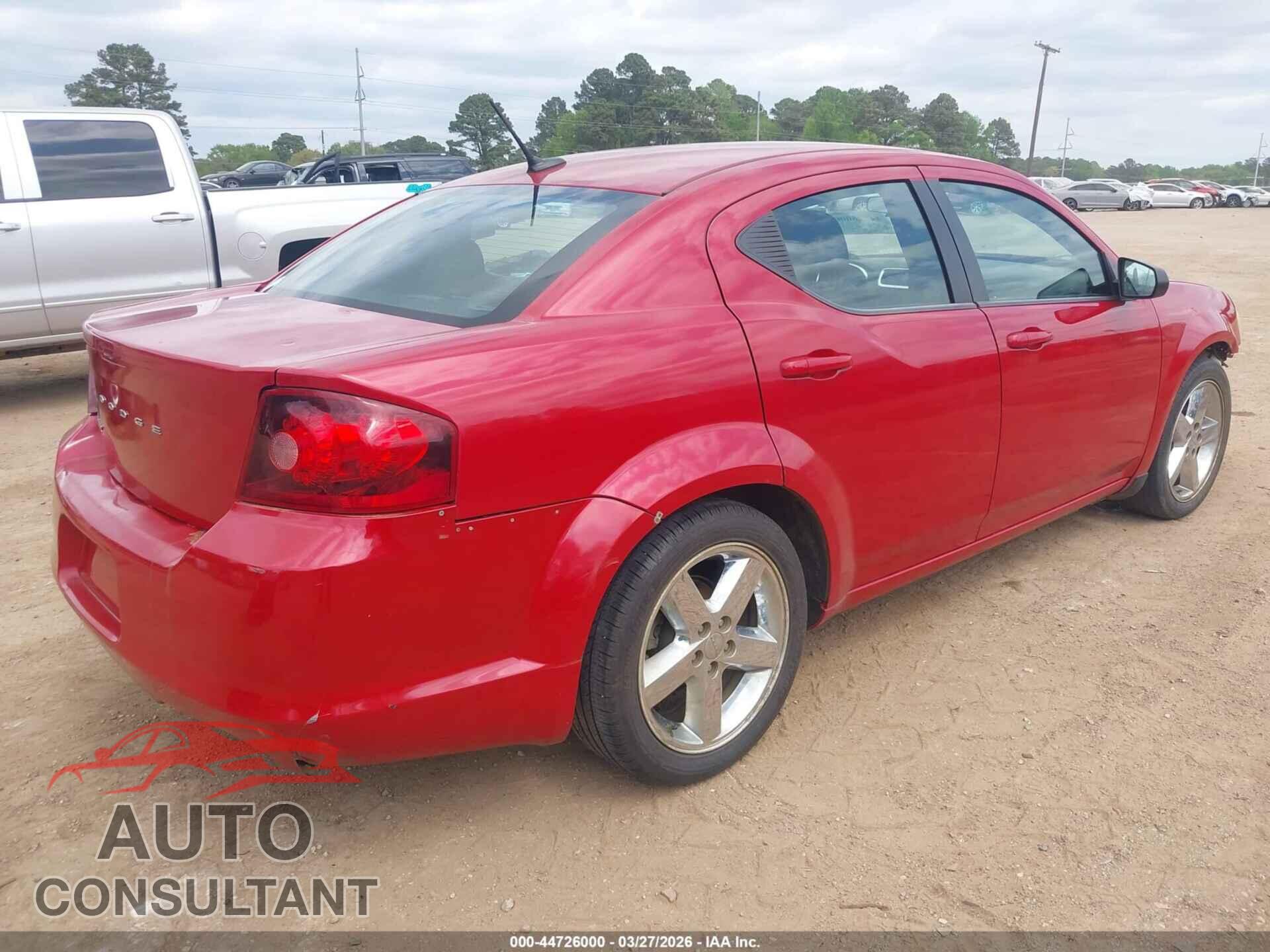 DODGE AVENGER 2013 - 1C3CDZAB7DN651015