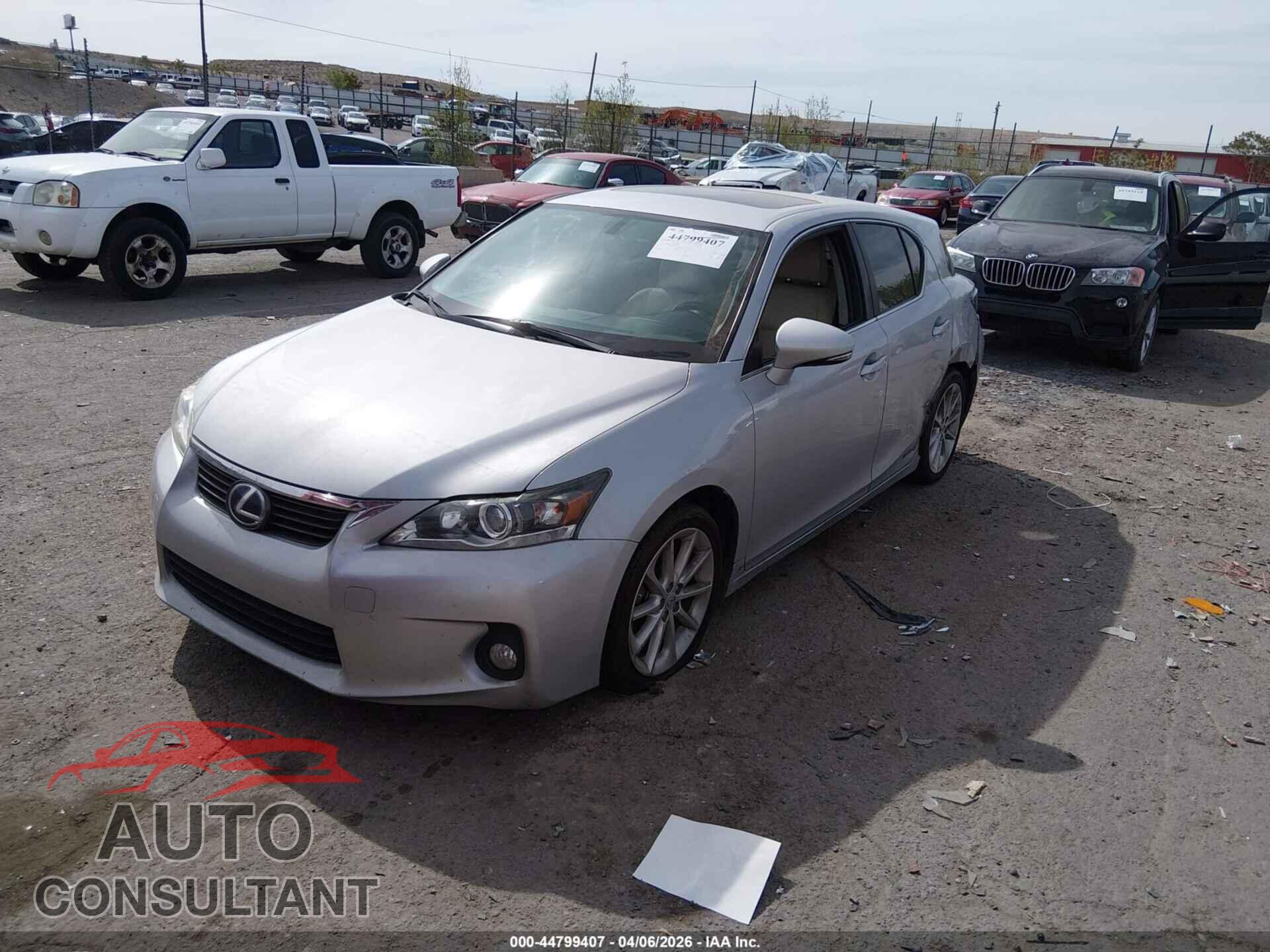 LEXUS CT 200H 2011 - JTHKD5BH7B2046573