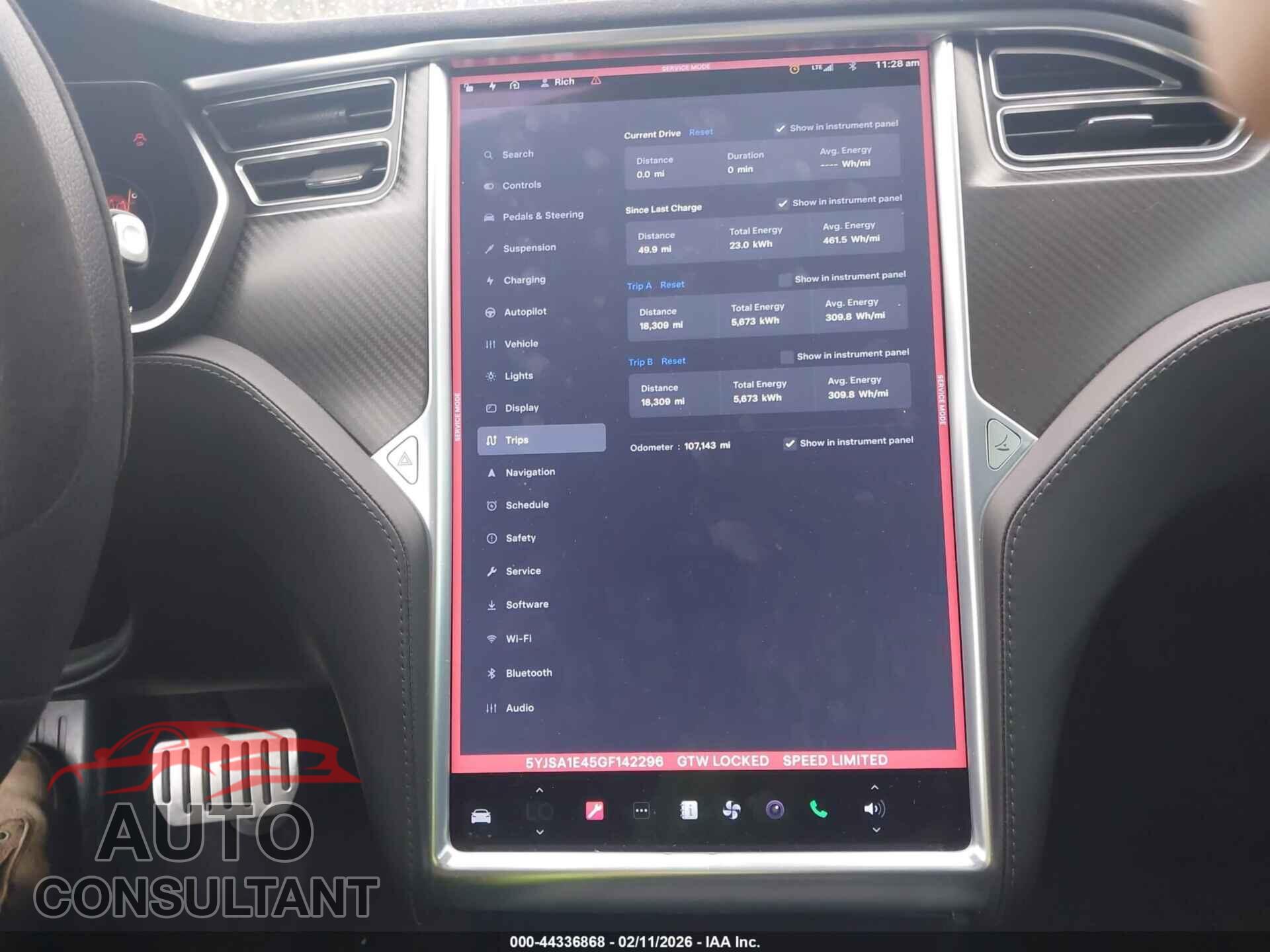 TESLA MODEL S 2016 - 5YJSA1E45GF142296