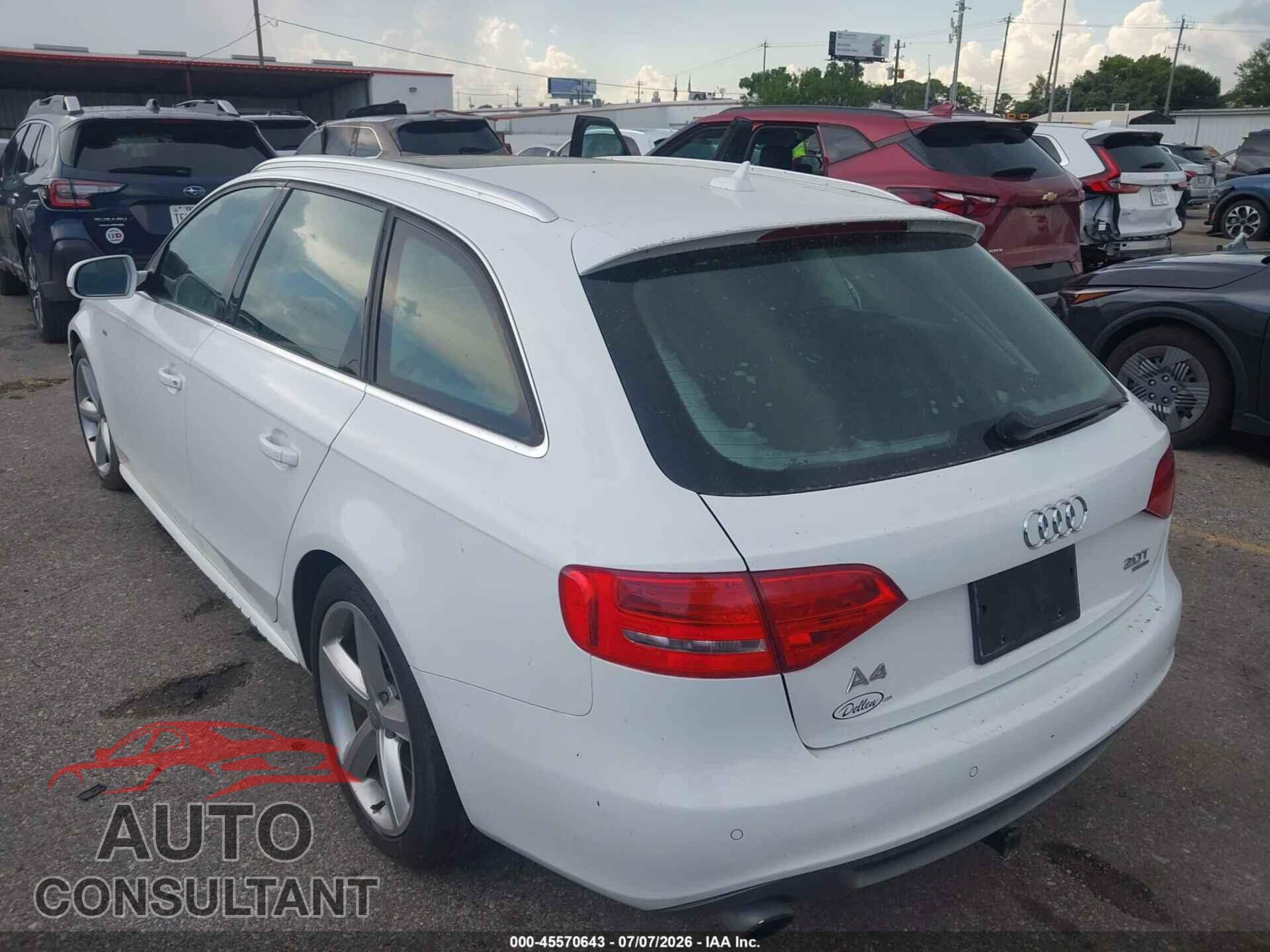 AUDI A4 2012 - WAU4FBFL0CA084488