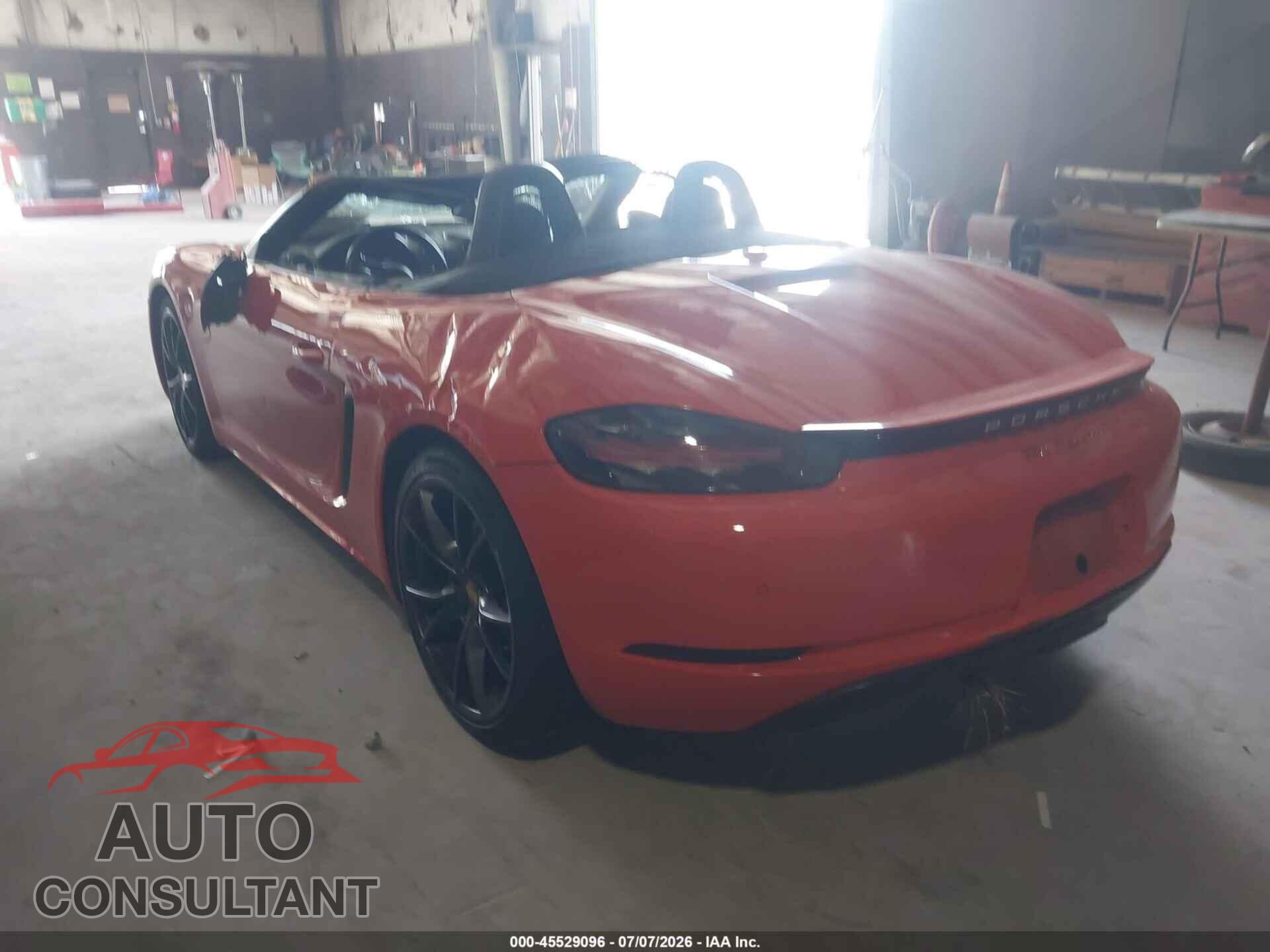 PORSCHE 718 BOXSTER 2017 - WP0CA2A81HS222217