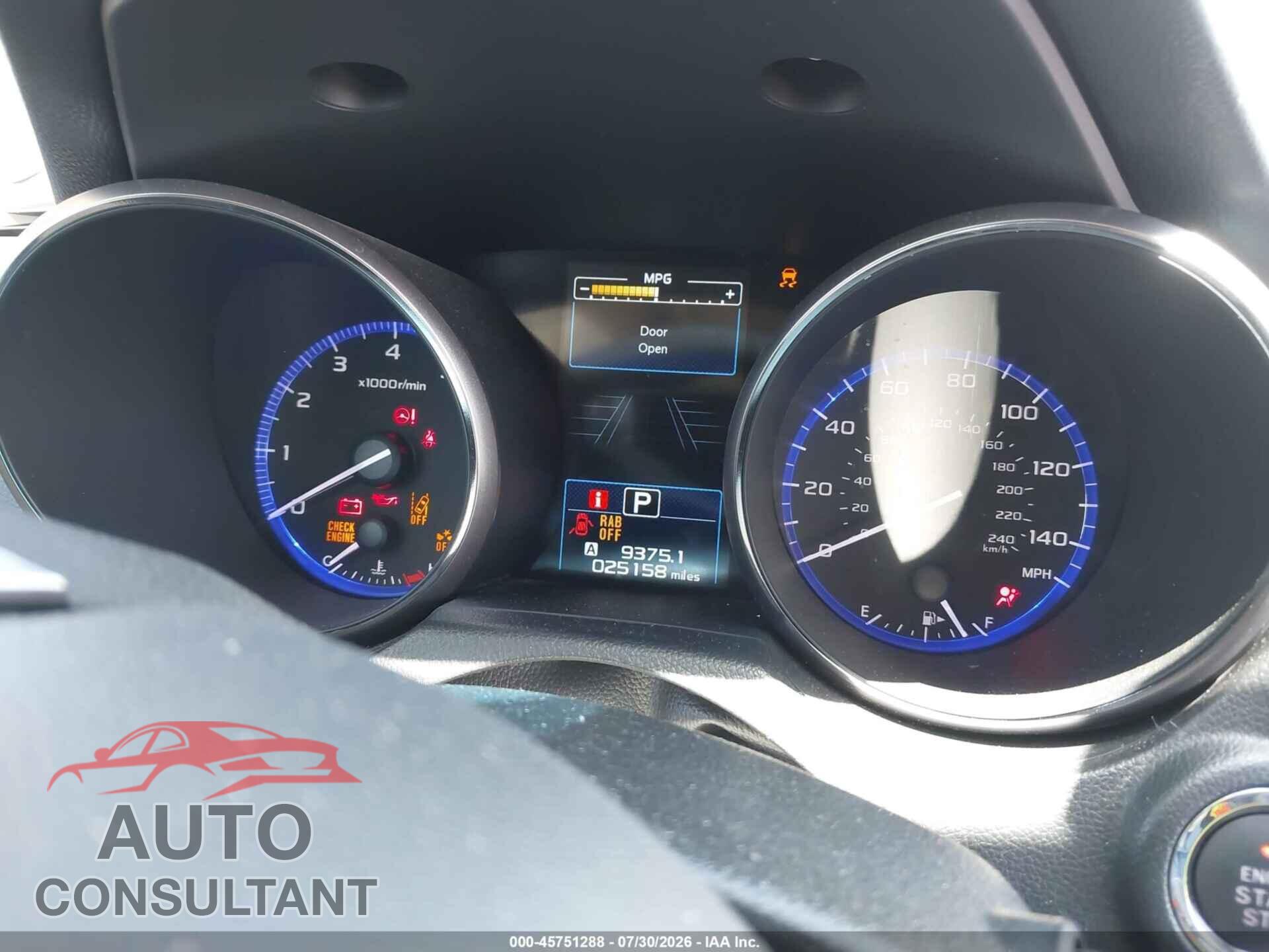 SUBARU OUTBACK 2019 - 4S4BSANC4K3245943