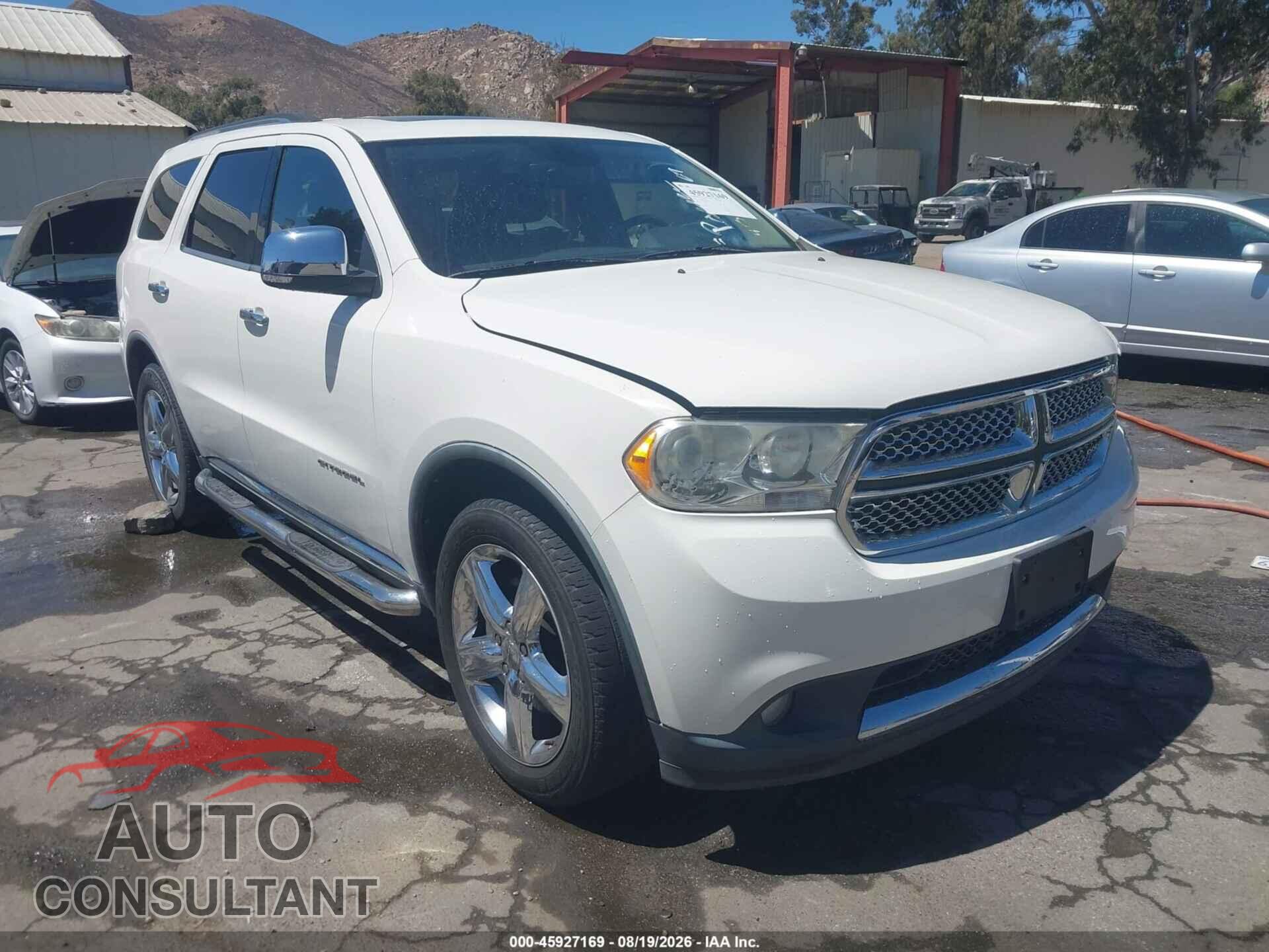 DODGE DURANGO 2011 - 1D4SD5GT4BC708511