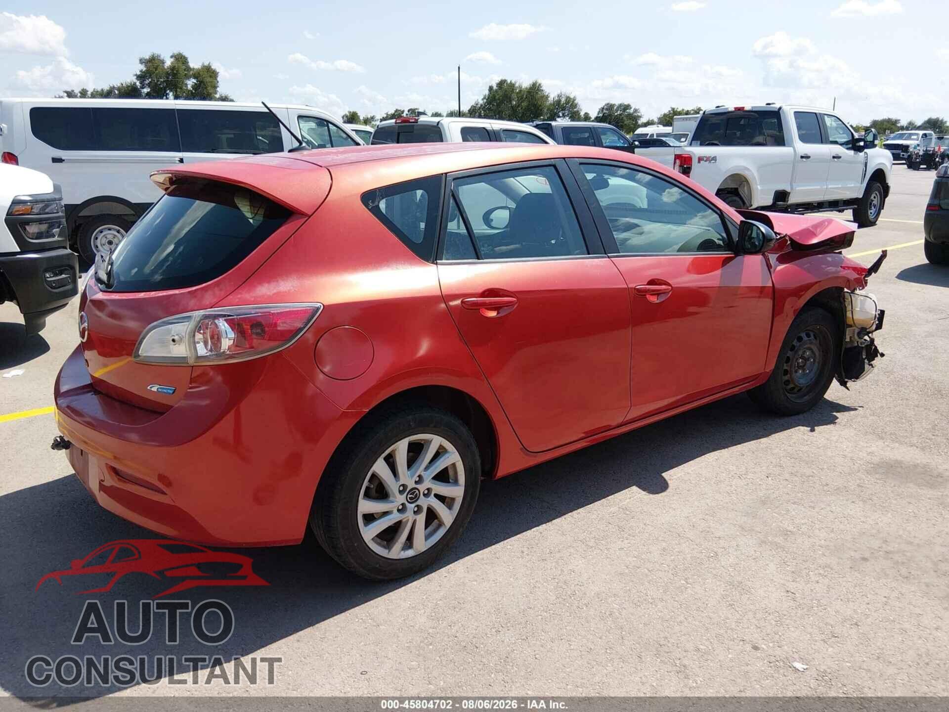 MAZDA MAZDA3 2013 - JM1BL1L79D1747501