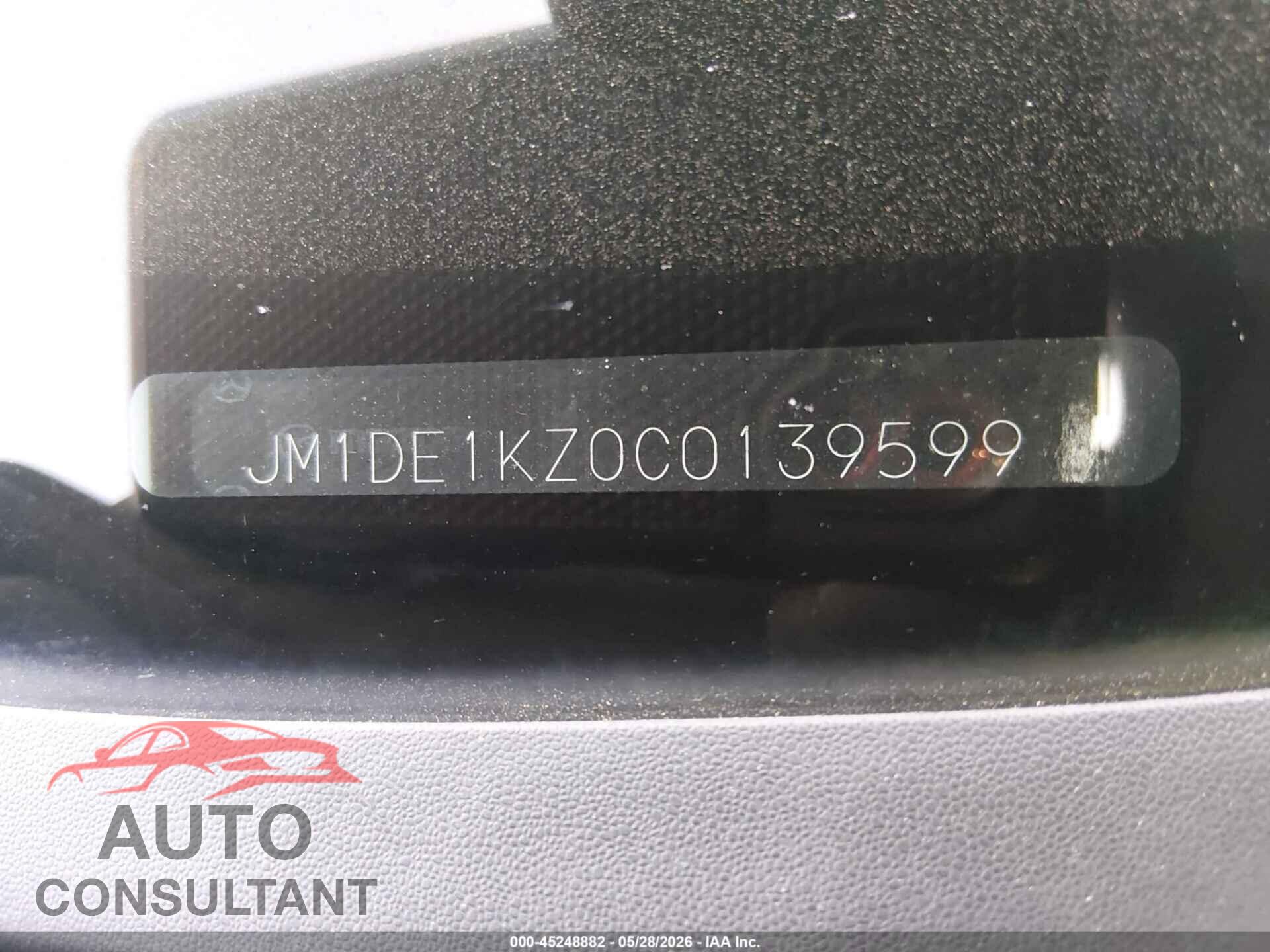 MAZDA MAZDA2 2012 - JM1DE1KZ0C0139599