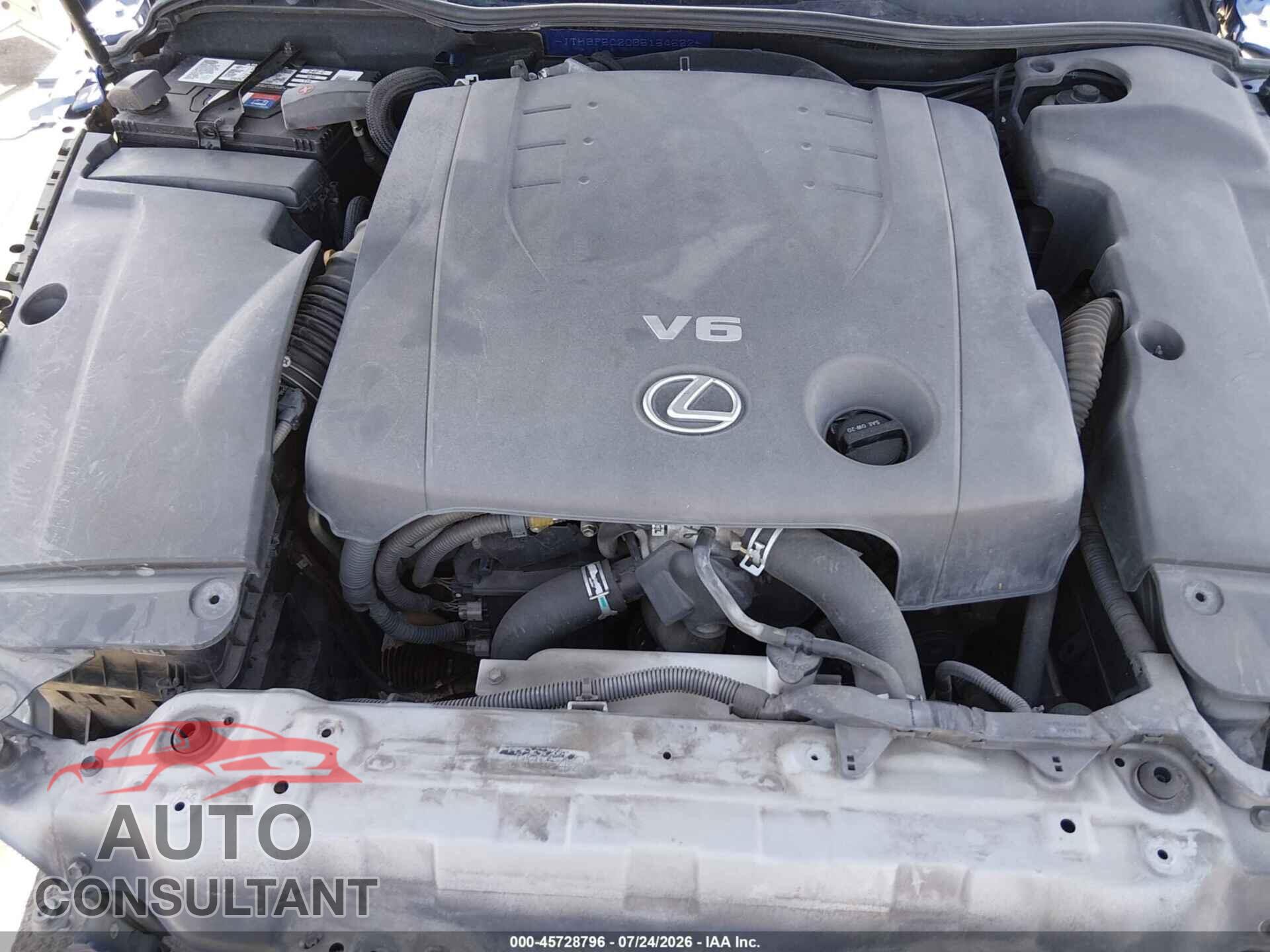 LEXUS IS 250 2011 - JTHBF5C20B5154522