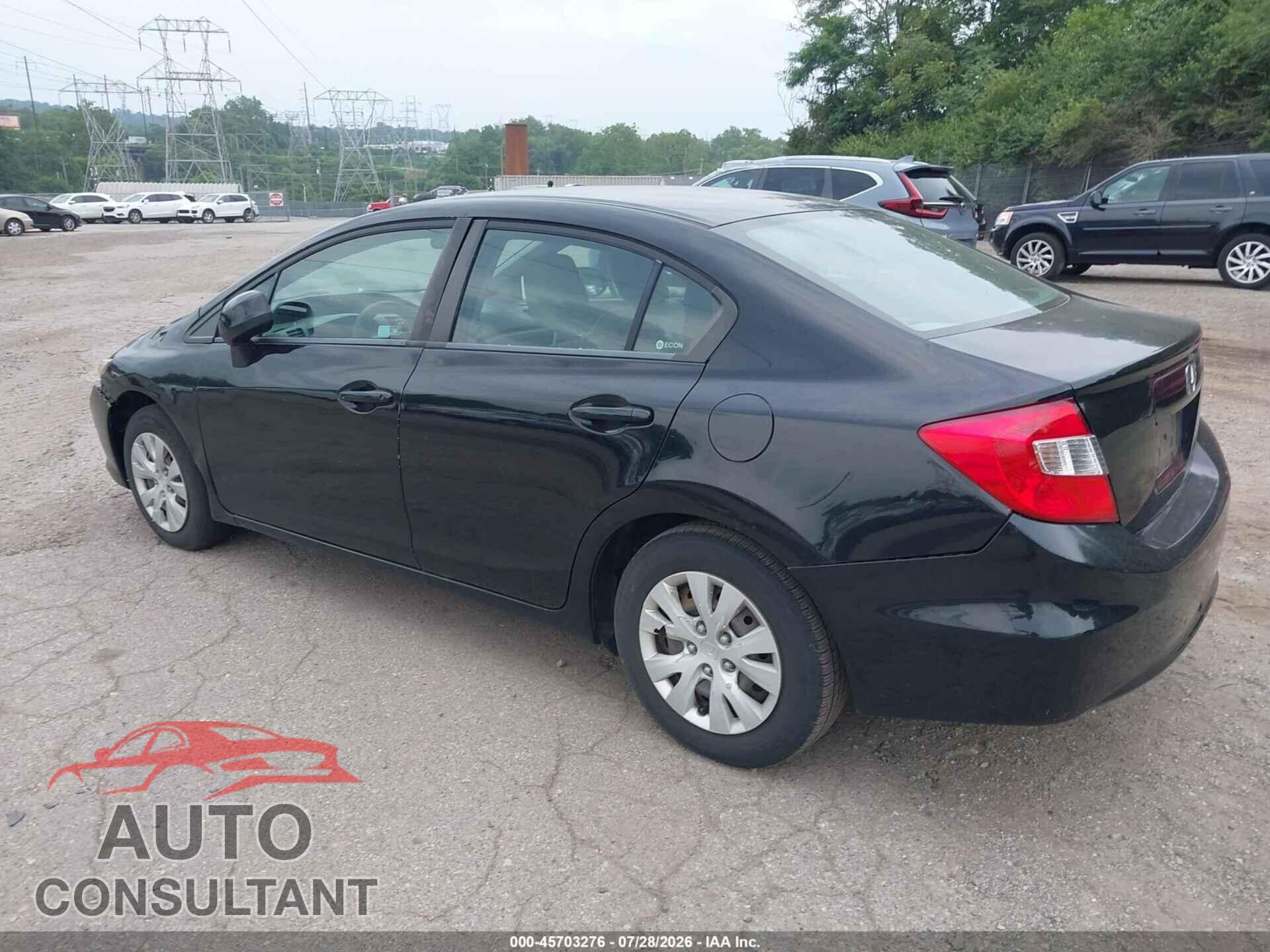 HONDA CIVIC 2012 - 2HGFB2F53CH327531