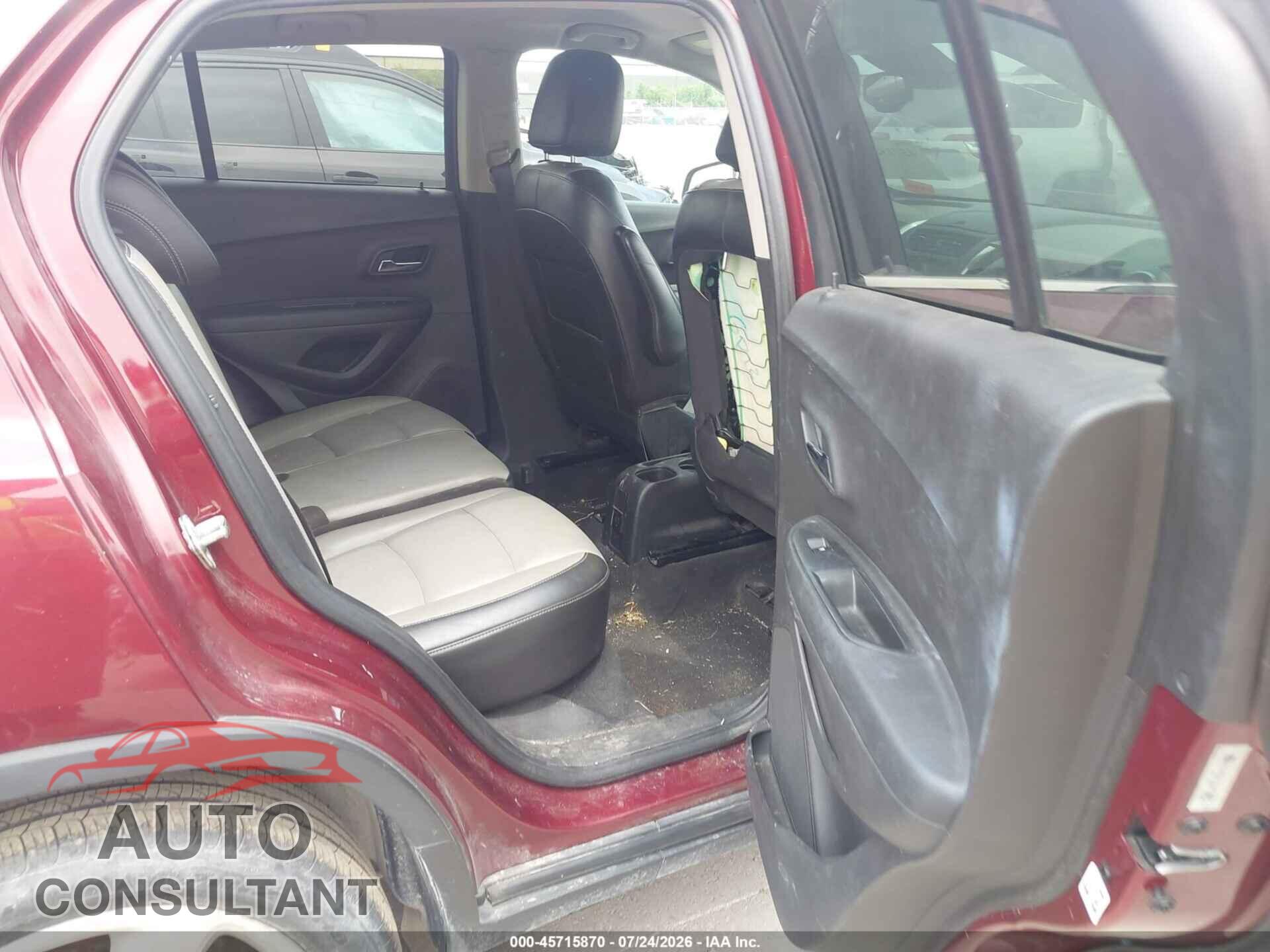 CHEVROLET TRAX 2016 - 3GNCJMSB7GL166360