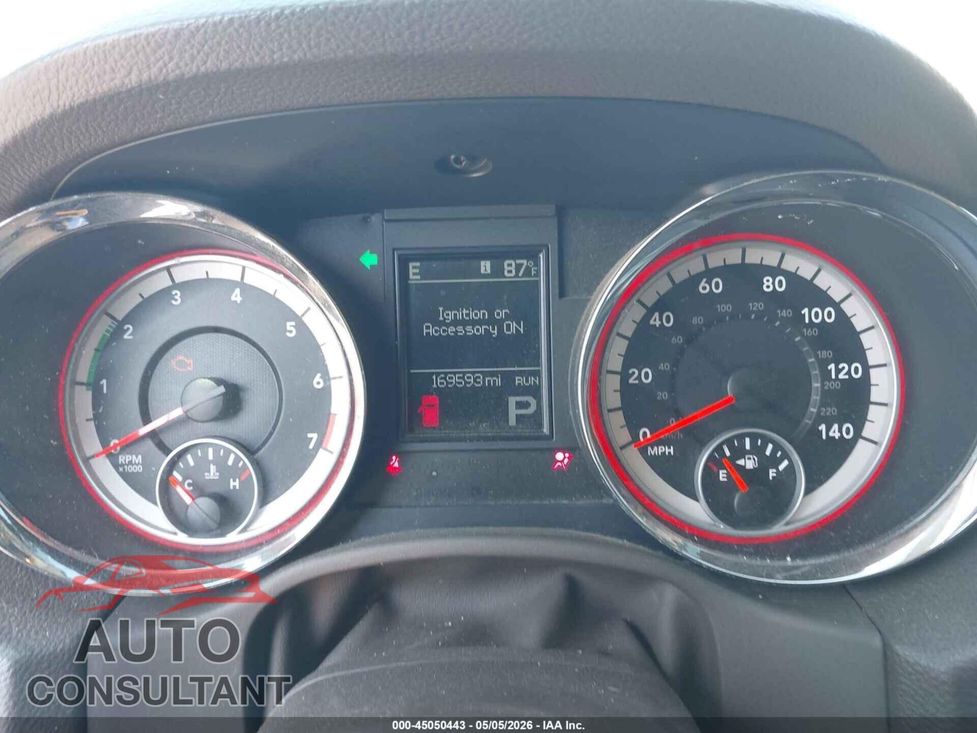 DODGE DURANGO 2012 - 1C4RDJDG7CC212972