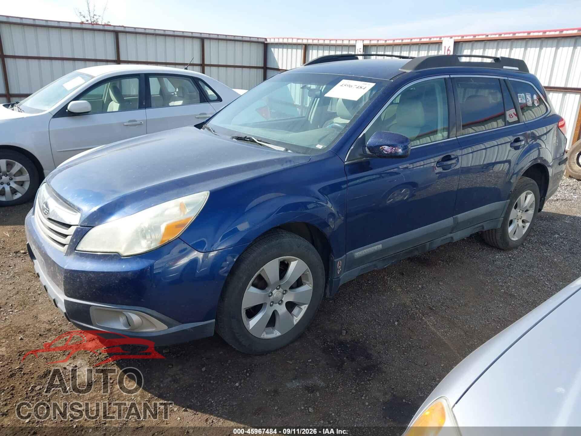 SUBARU OUTBACK 2011 - 4S4BRBCC2B3310986