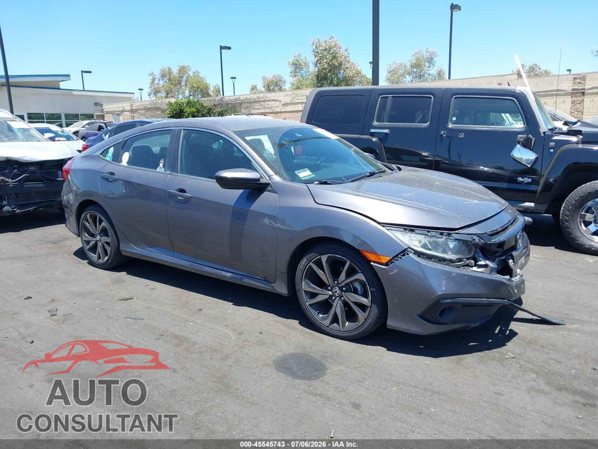 HONDA CIVIC 2019 - 2HGFC2F82KH588610