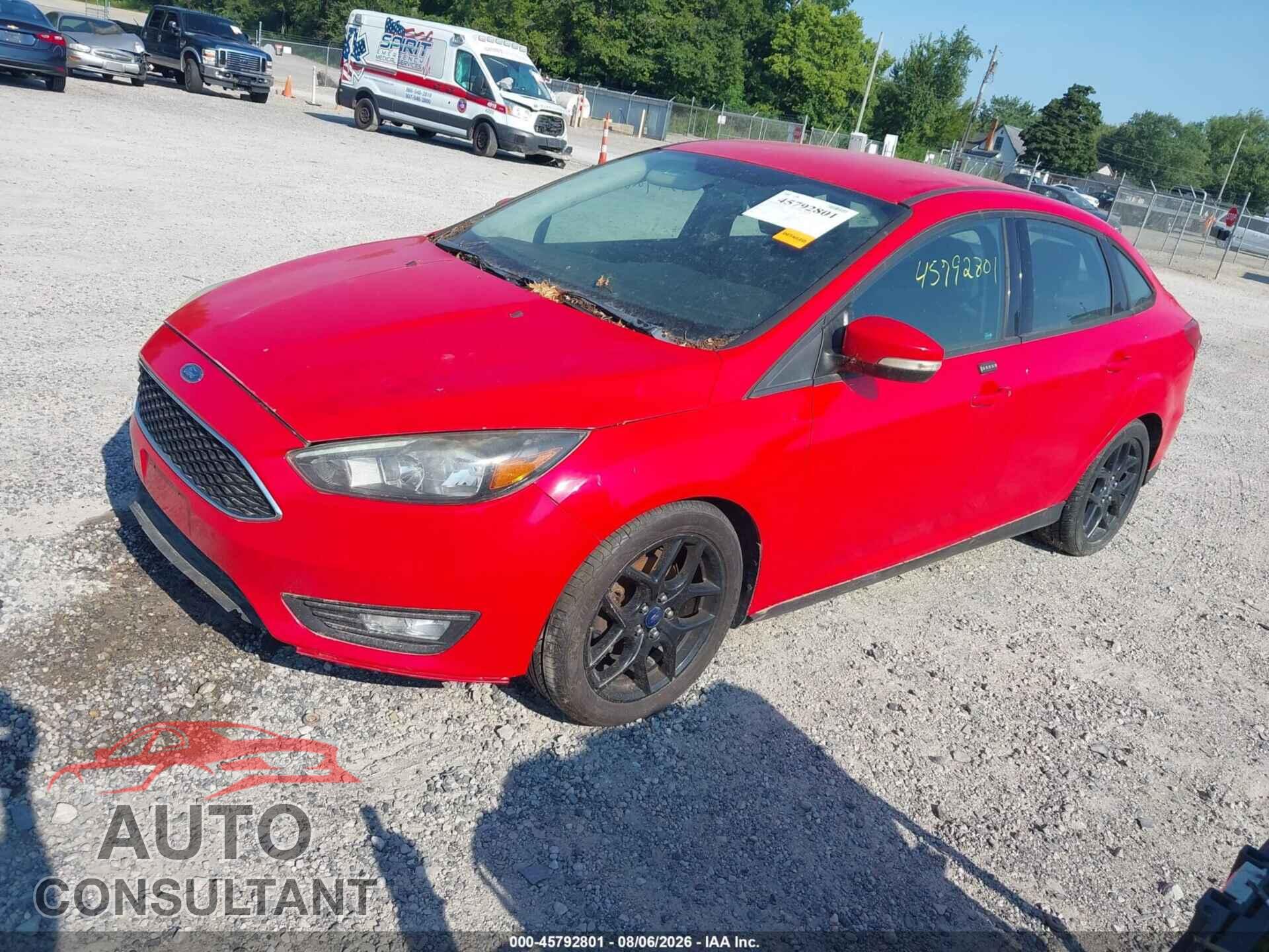 FORD FOCUS 2016 - 1FADP3F25GL267334