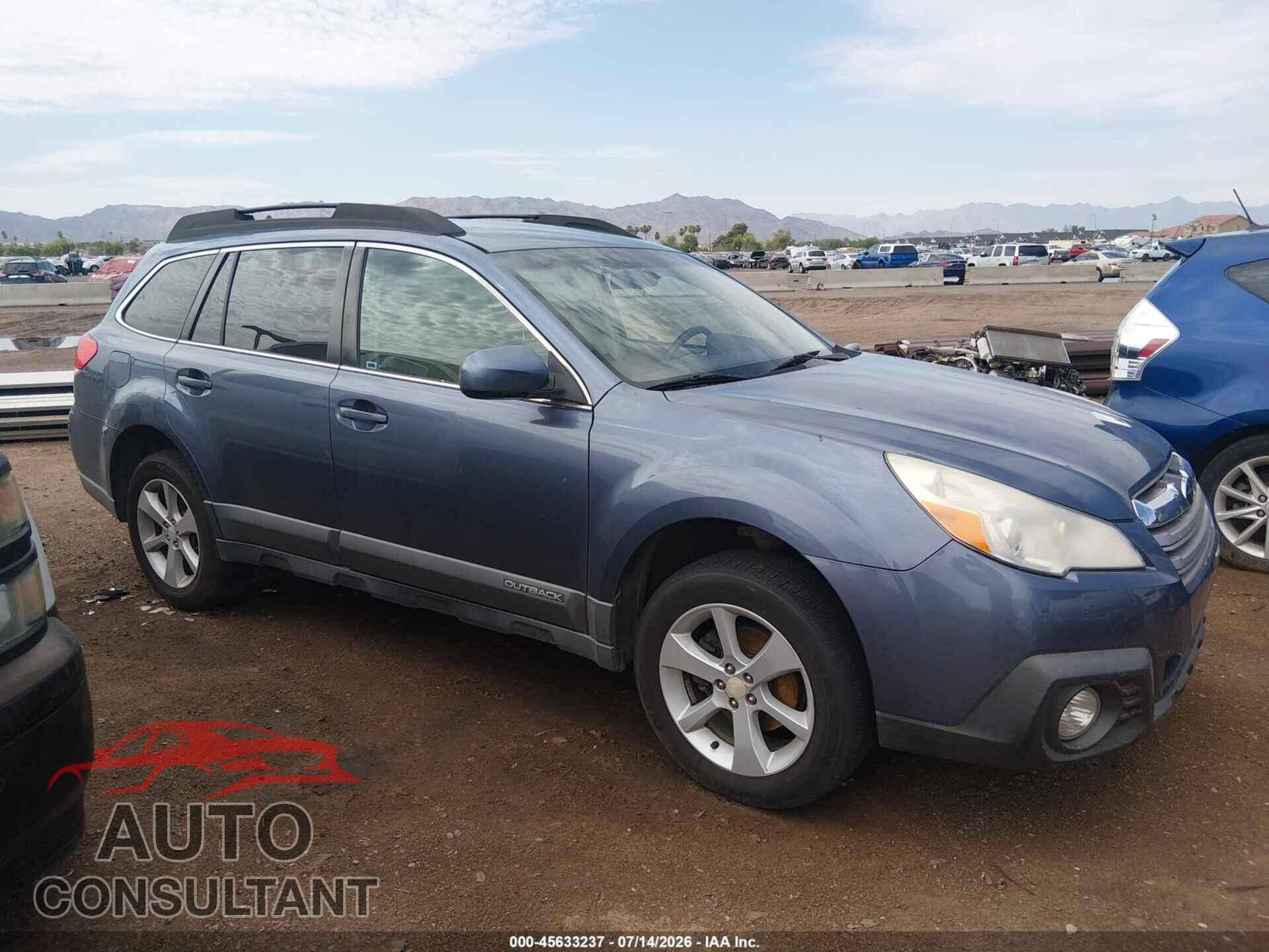 SUBARU OUTBACK 2014 - 4S4BRBCC2E3327761