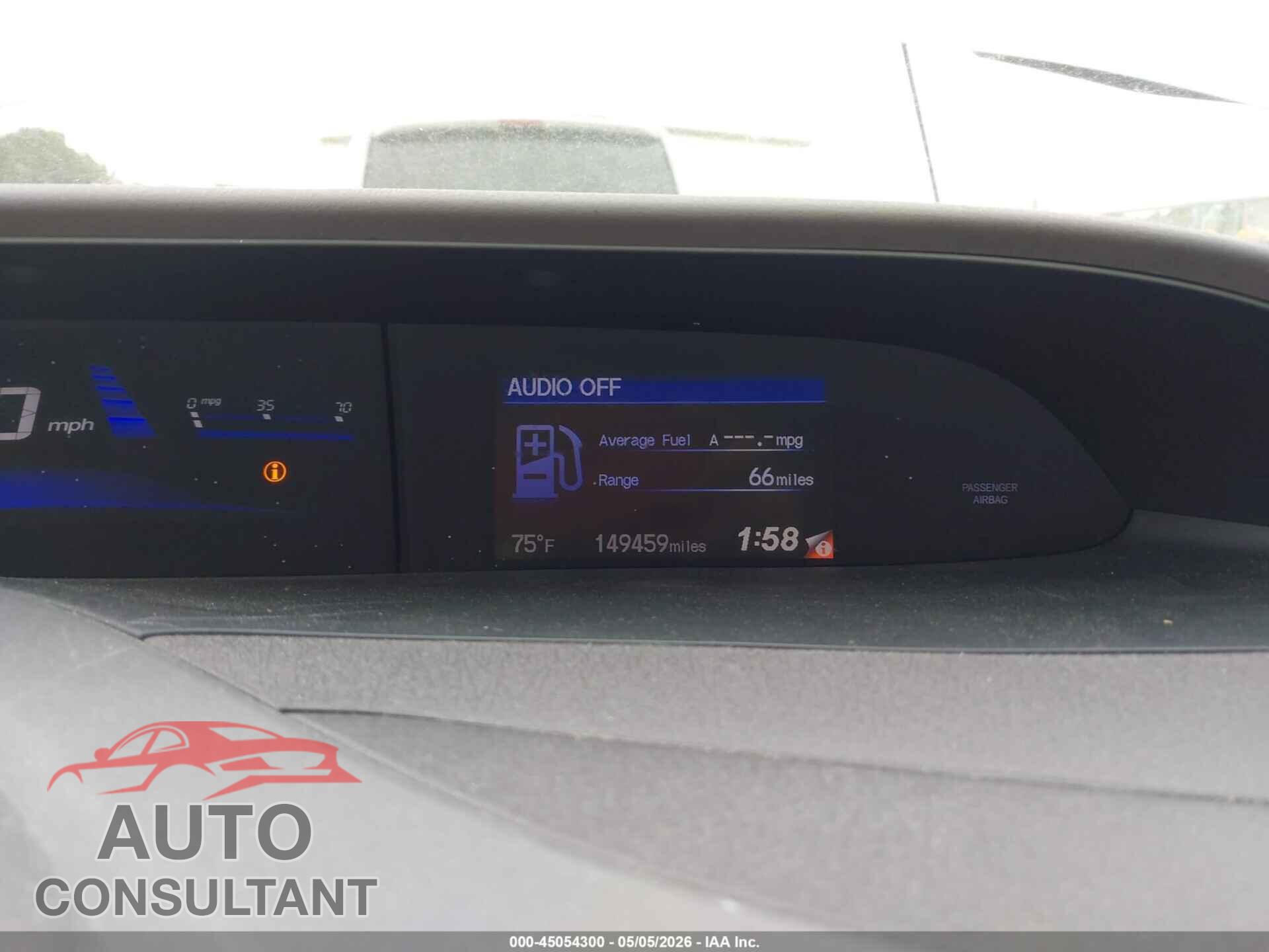 HONDA CIVIC 2012 - JHMFB2F86CS001657