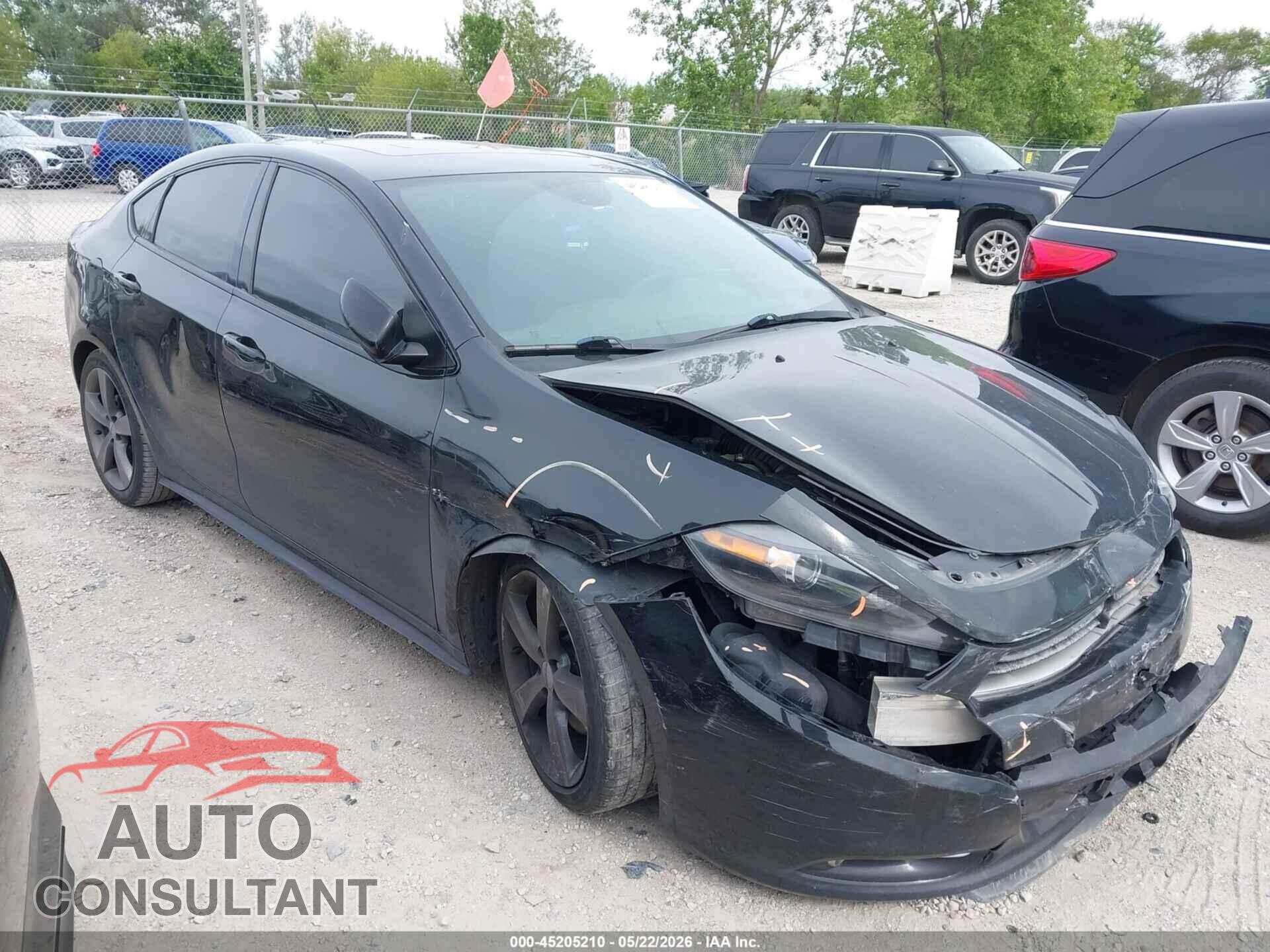 DODGE DART 2015 - 1C3CDFEB7FD144570