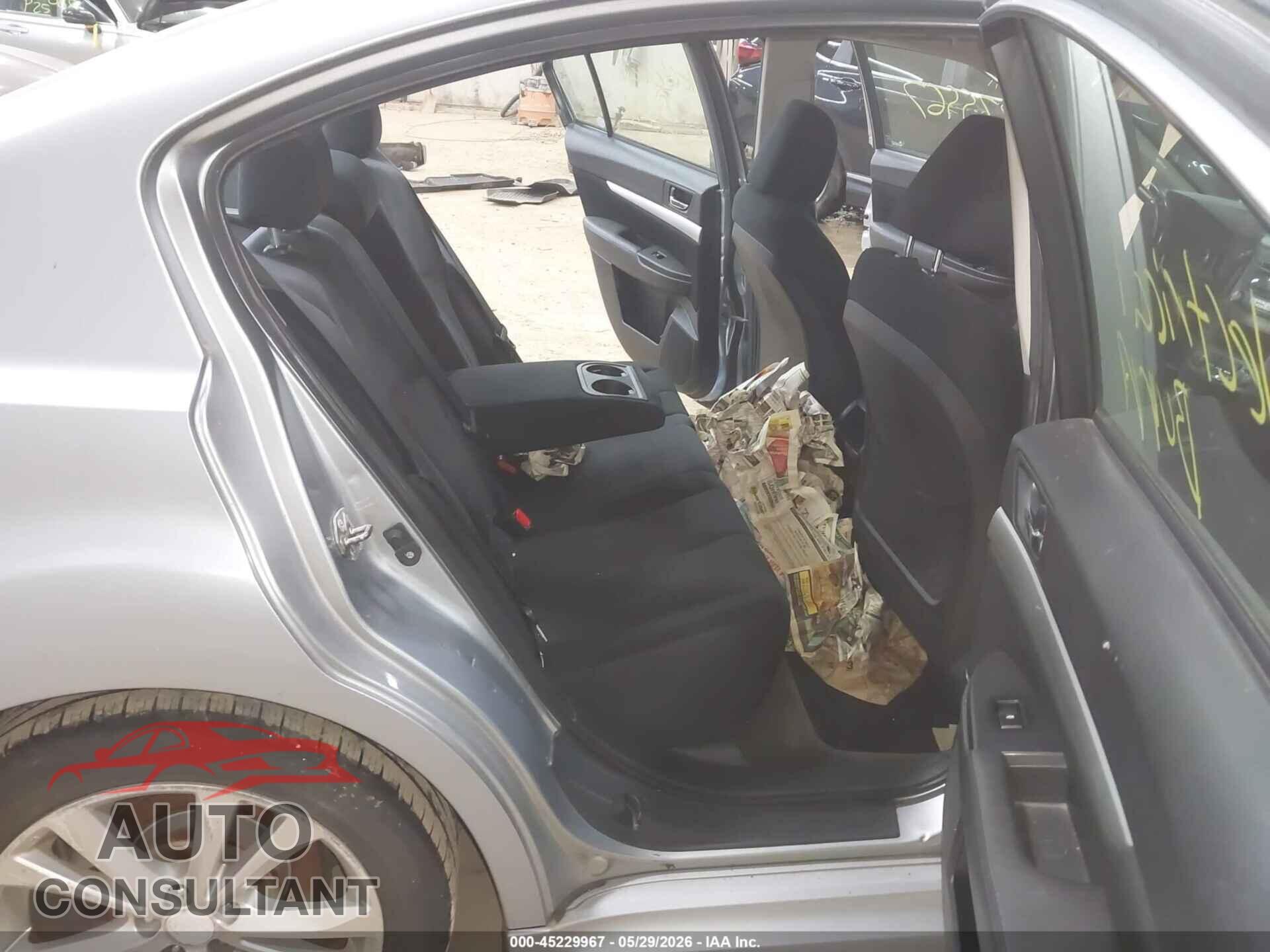 SUBARU LEGACY 2014 - 4S3BMBA62E3011325
