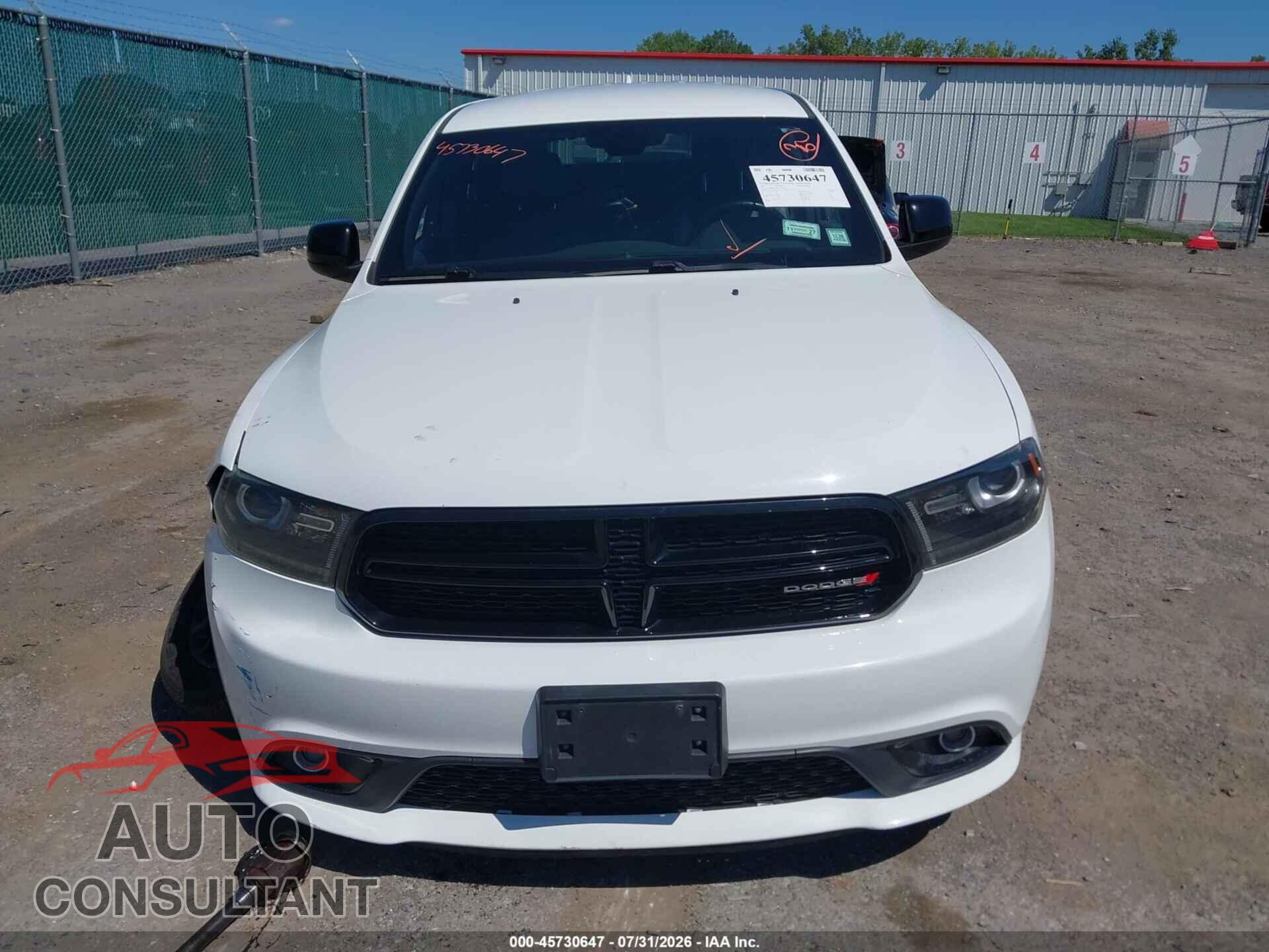 DODGE DURANGO 2016 - 1C4RDJAG4GC387562
