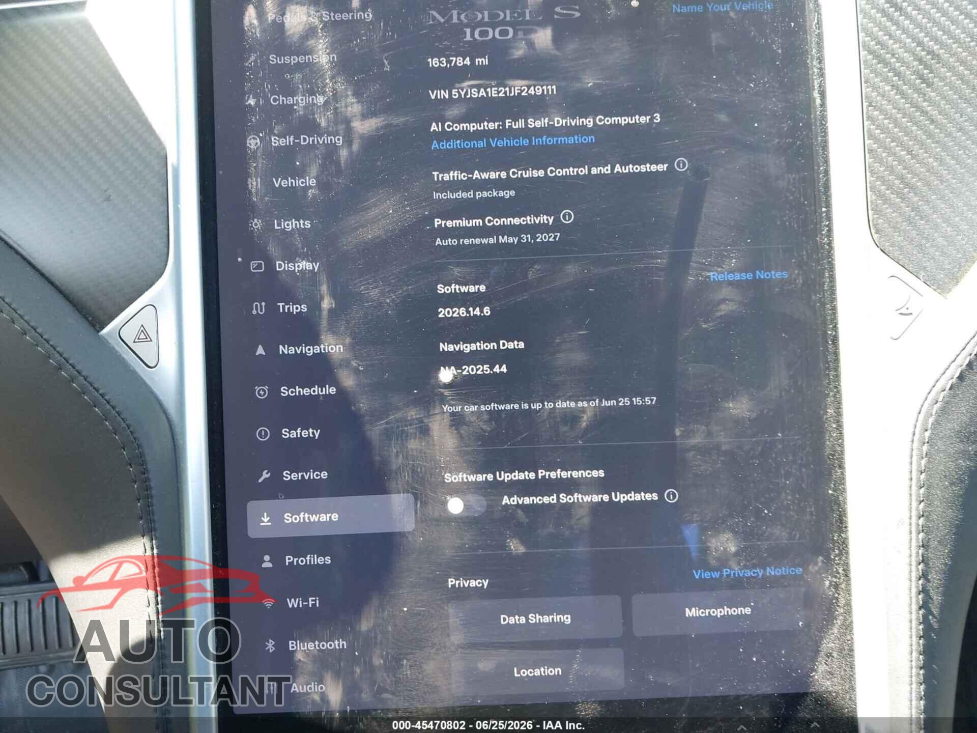 TESLA MODEL S 2018 - 5YJSA1E21JF249111