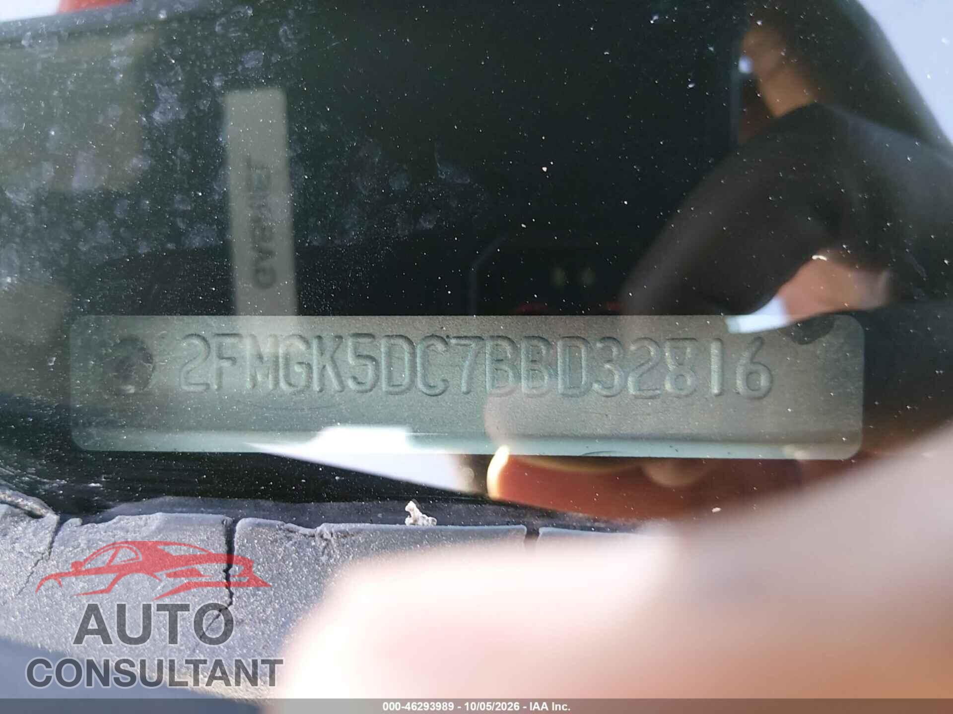 FORD FLEX 2011 - 2FMGK5DC7BBD32816