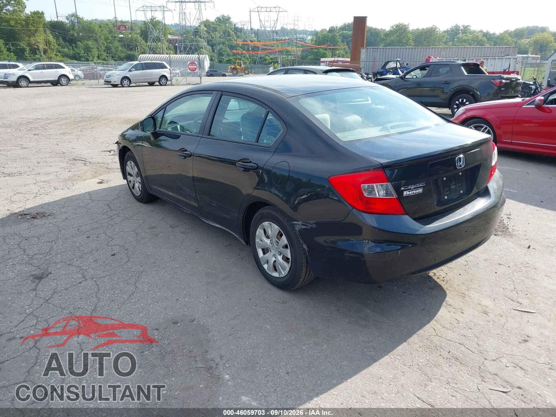HONDA CIVIC 2012 - 19XFB2F50CE377989