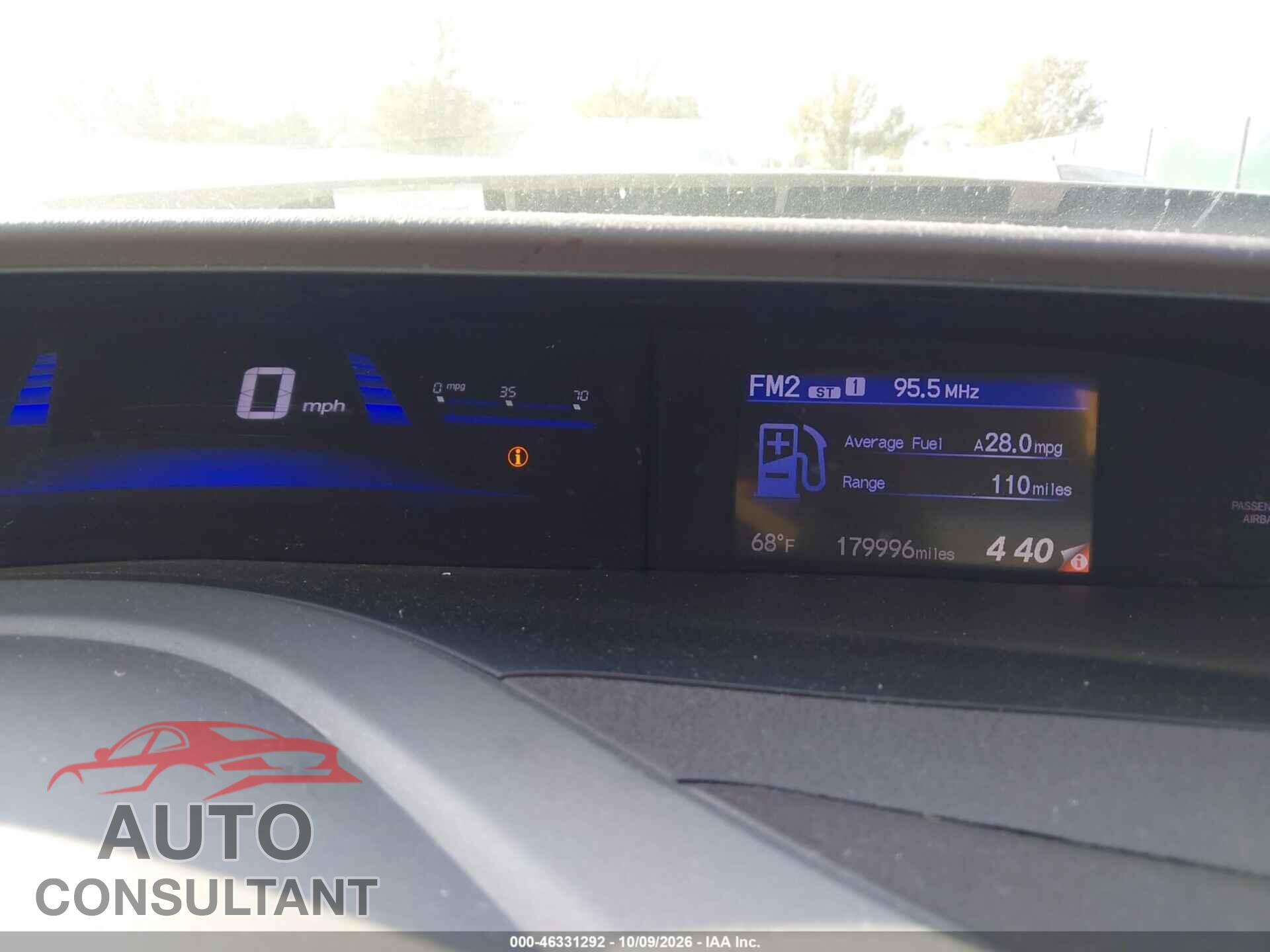 HONDA CIVIC 2012 - 2HGFB2F95CH307784