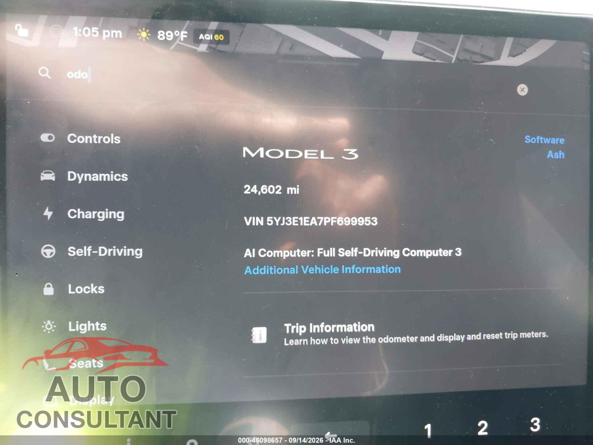 TESLA MODEL 3 2023 - 5YJ3E1EA7PF699953