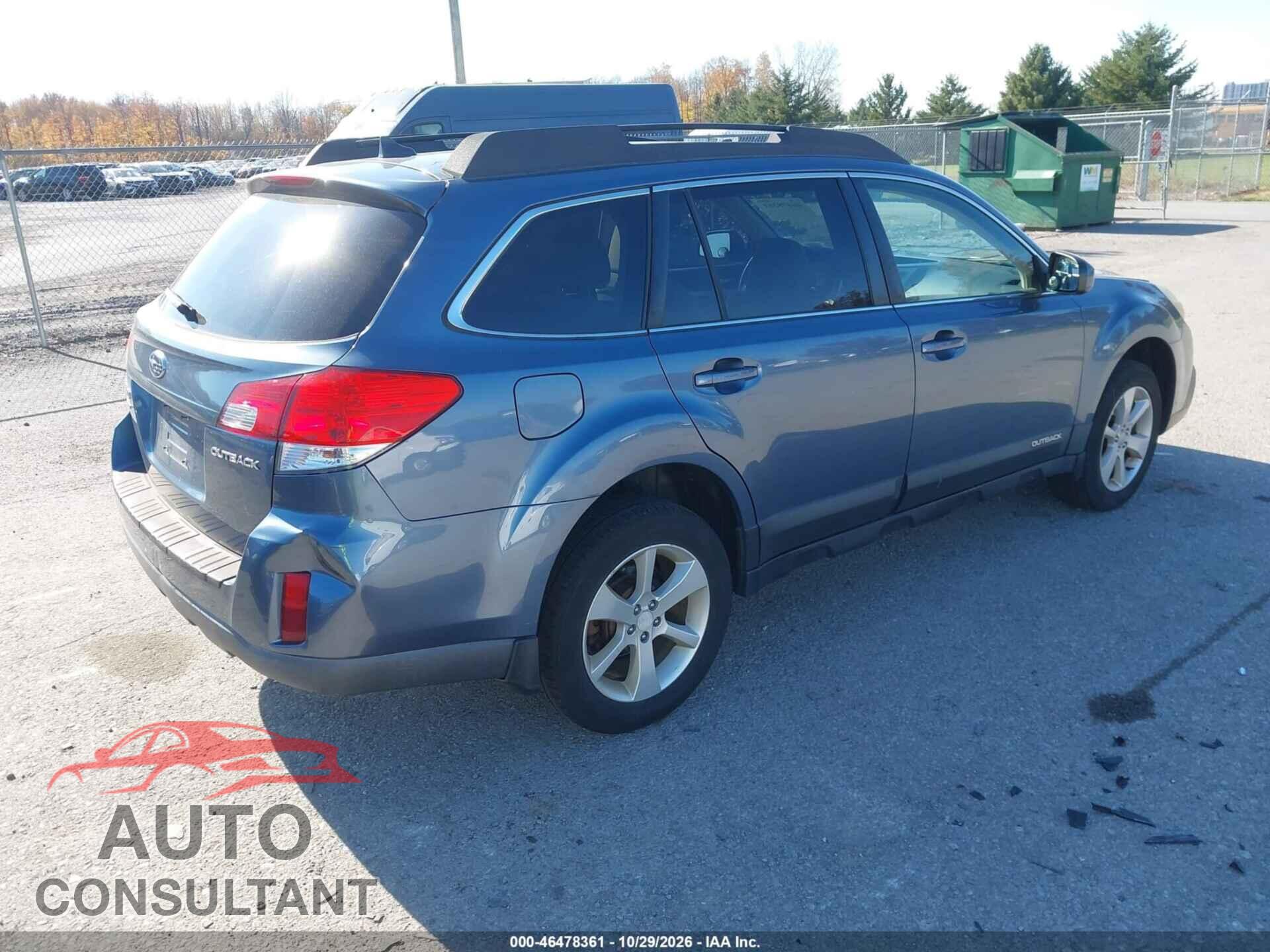 SUBARU OUTBACK 2014 - 4S4BRCCC3E3216416