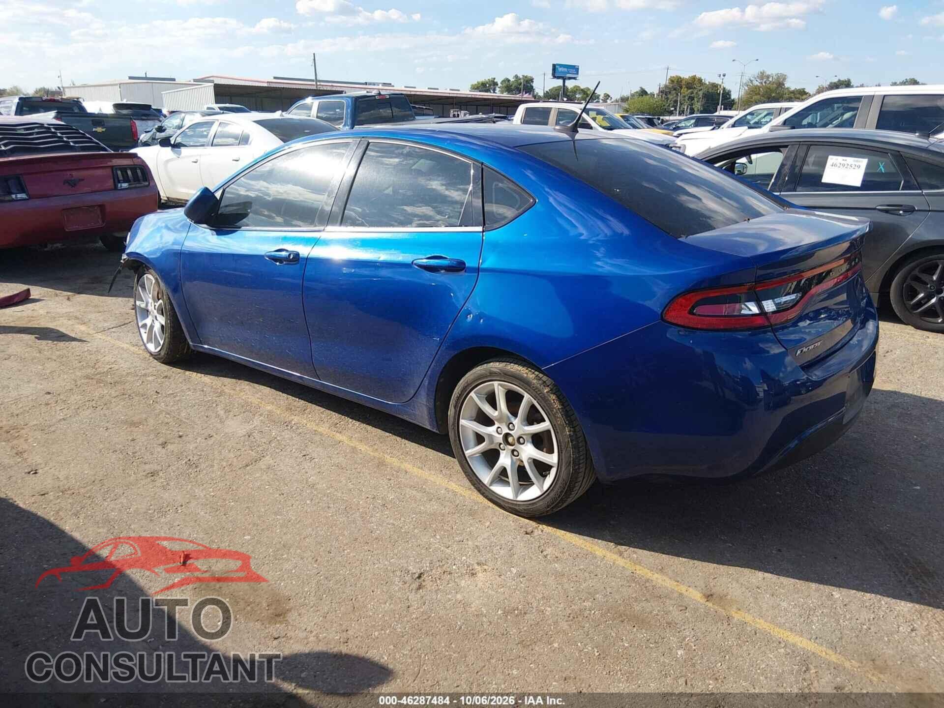 DODGE DART 2013 - 1C3CDFBA7DD708842