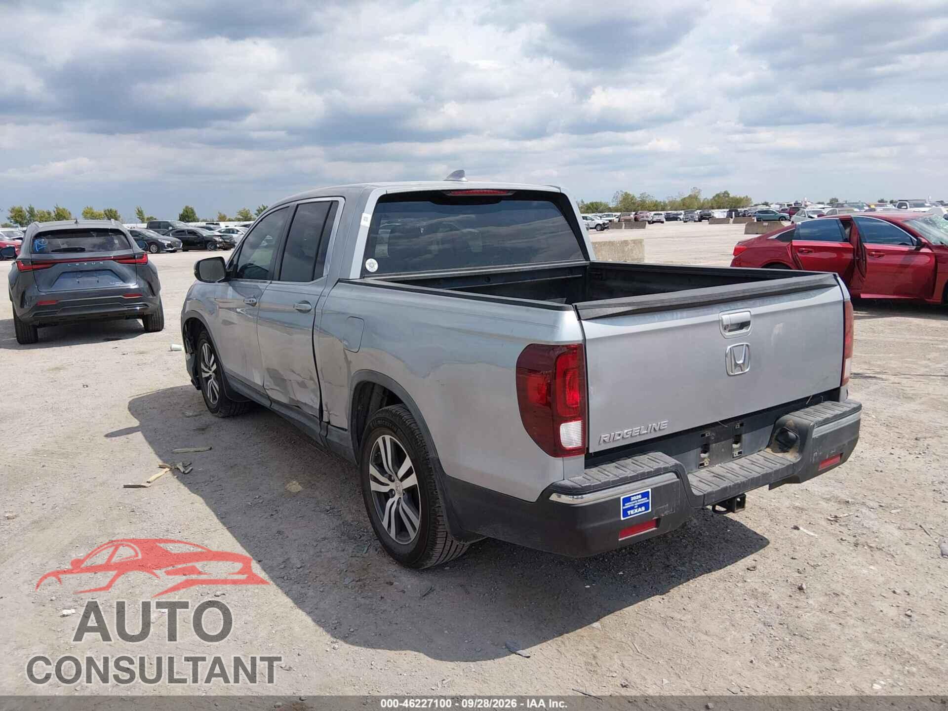 HONDA RIDGELINE 2017 - 5FPYK2F43HB004759