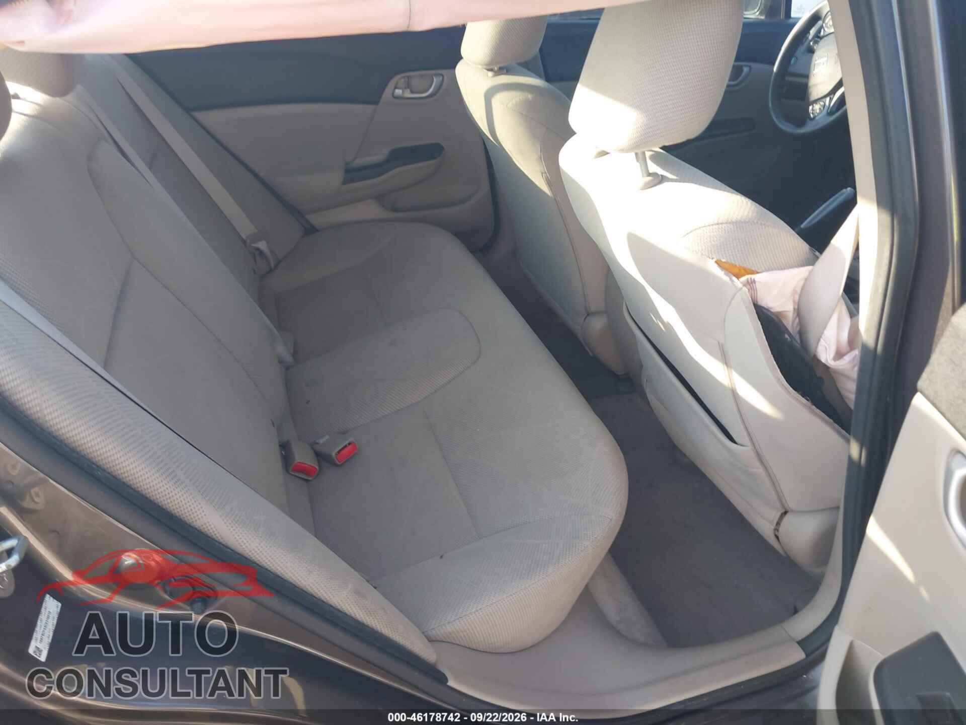 HONDA CIVIC 2012 - 19XFB2F53CE316510