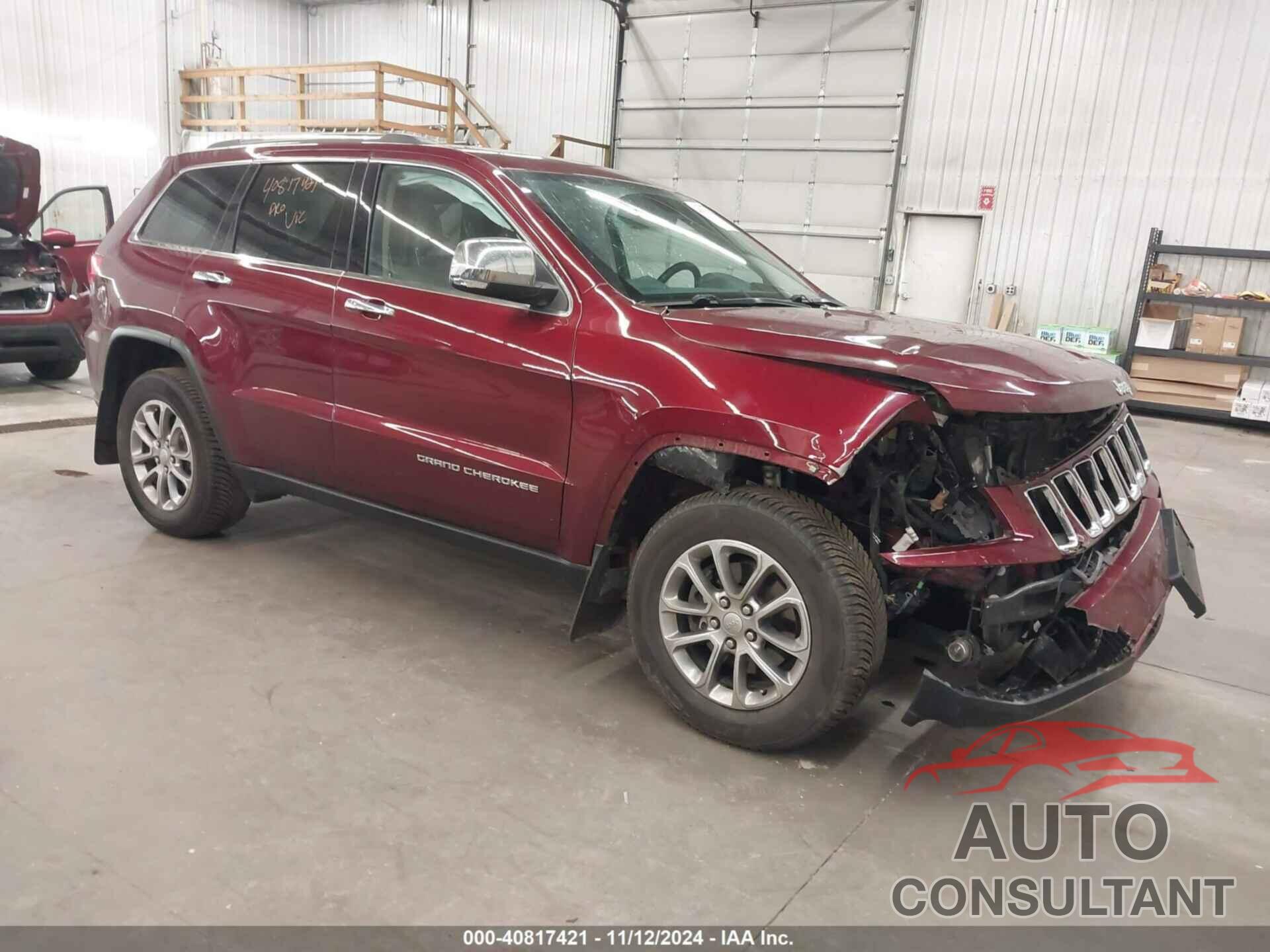 JEEP GRAND CHEROKEE 2016 - 1C4RJFBG1GC327436