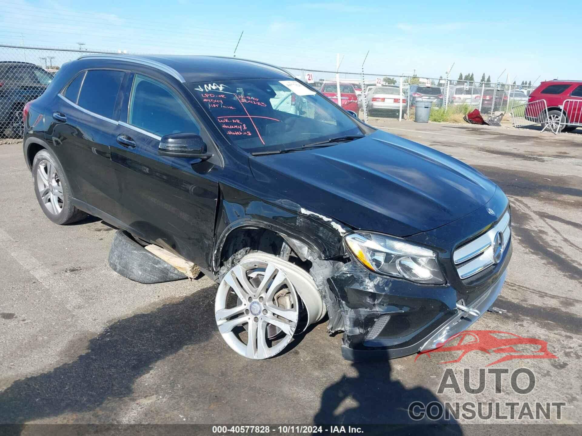 MERCEDES-BENZ GLA 250 2016 - WDCTG4GBXGJ257396