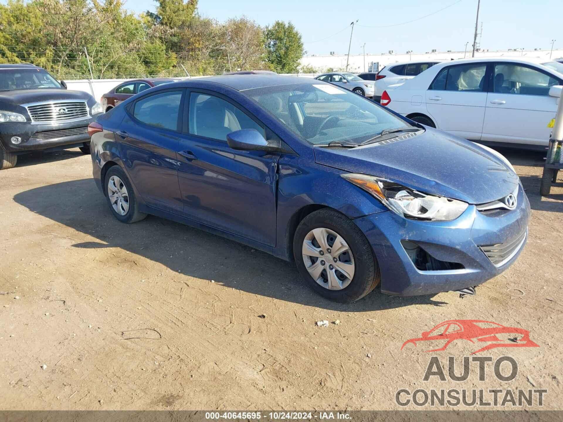 HYUNDAI ELANTRA 2016 - 5NPDH4AE9GH776510