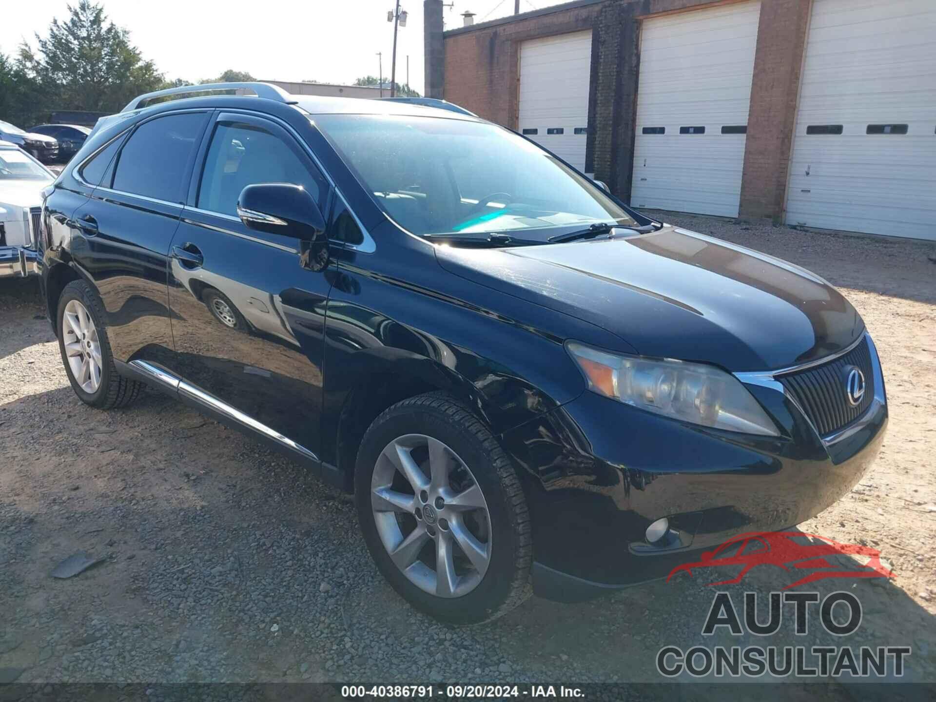 LEXUS RX 350 2011 - 2T2BK1BA6BC092749