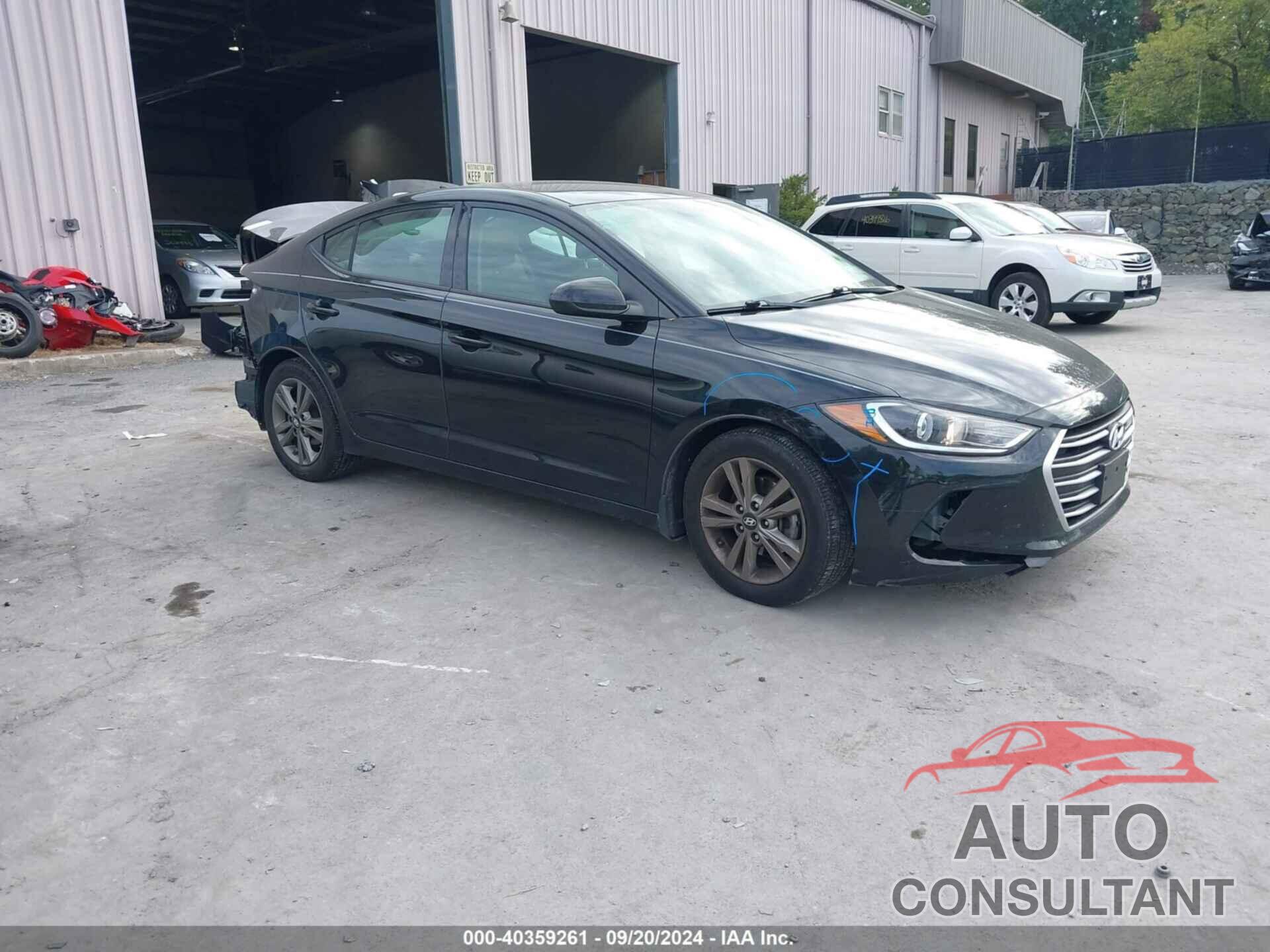 HYUNDAI ELANTRA 2018 - 5NPD84LF6JH394982