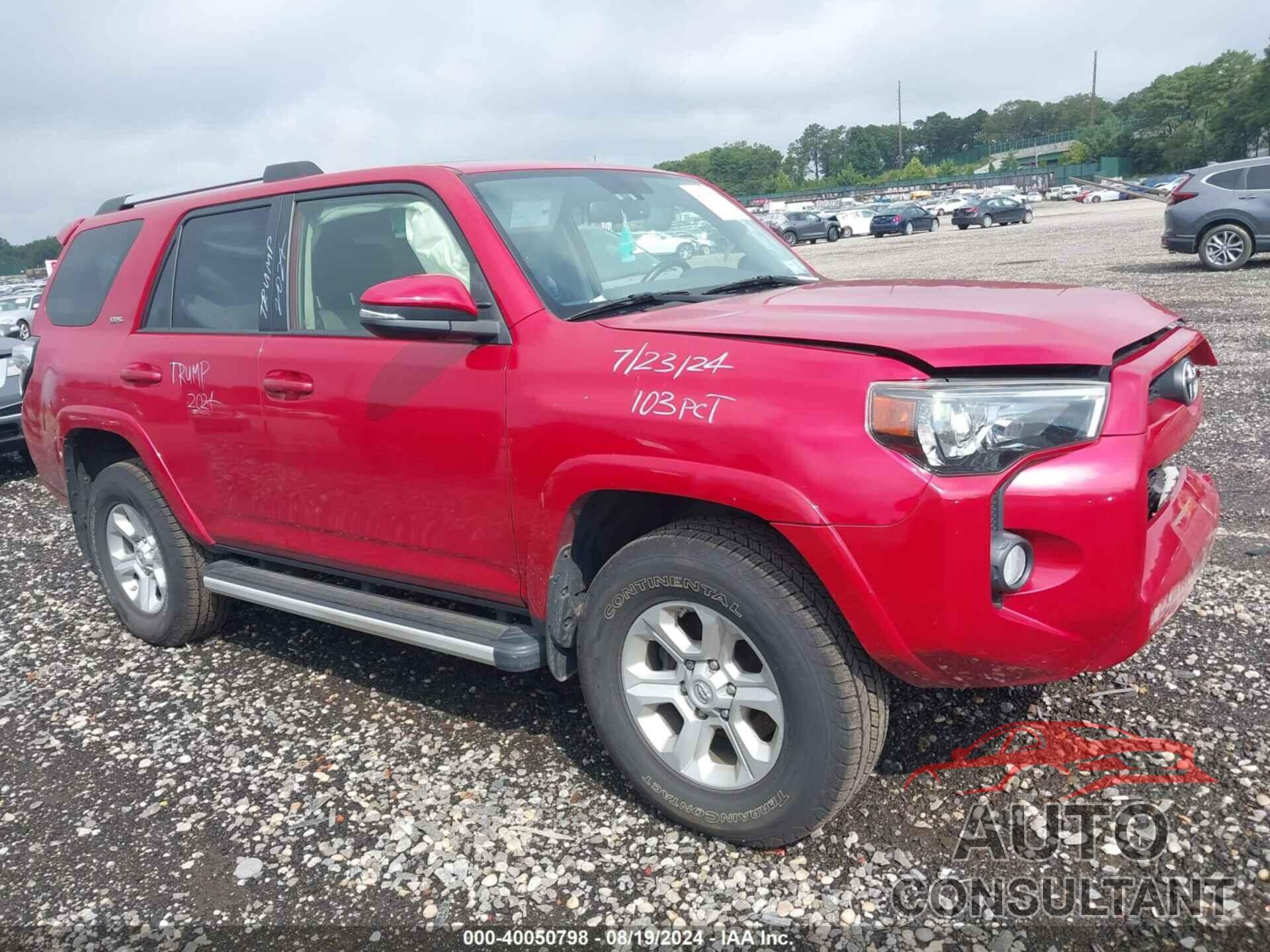 TOYOTA 4RUNNER 2019 - JTEBU5JR2K5641434