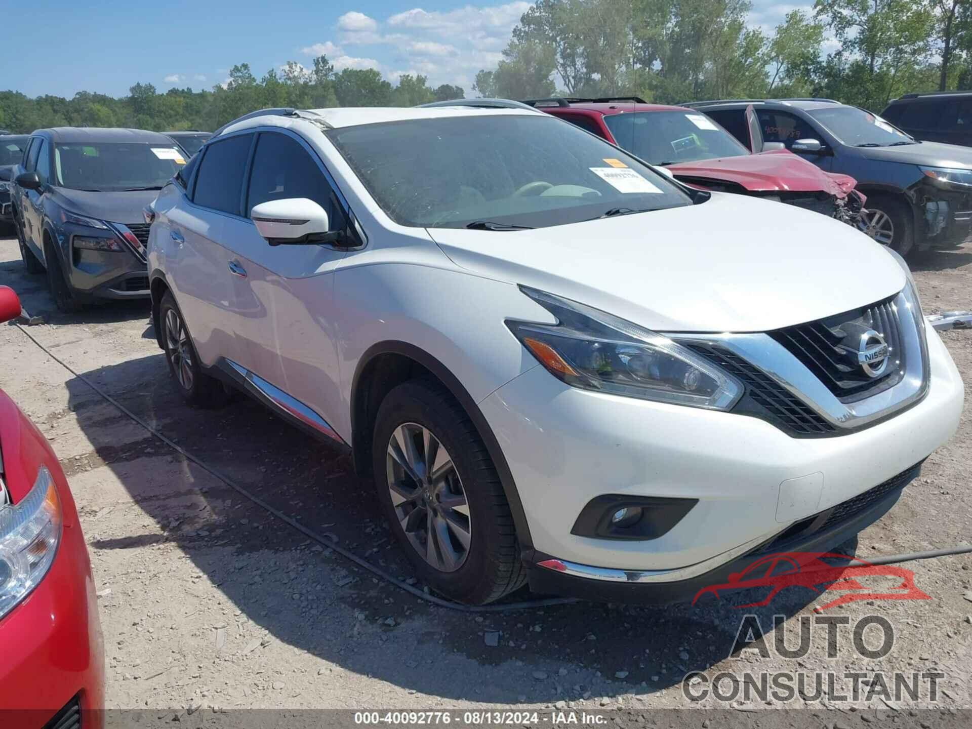 NISSAN MURANO 2018 - 5N1AZ2MG1JN122721