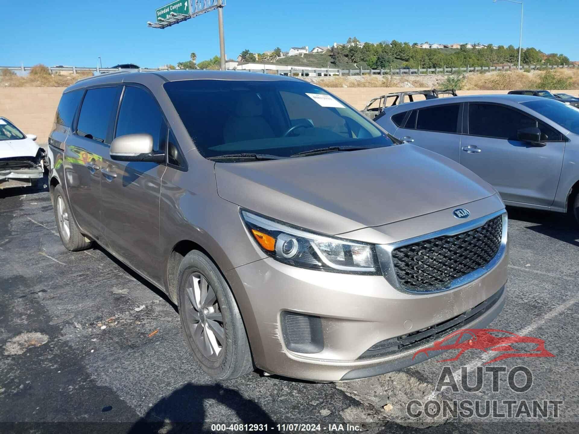 KIA SEDONA 2015 - KNDMB5C15F6039833