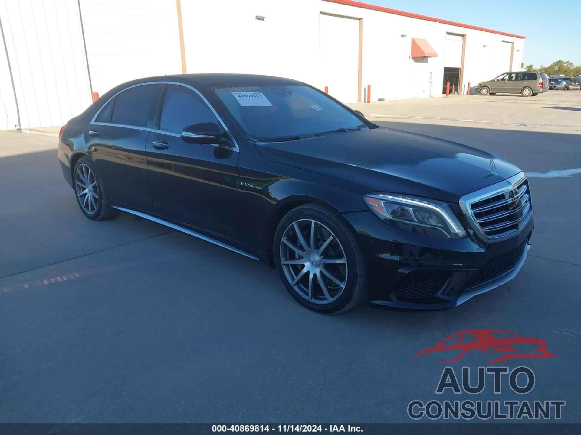 MERCEDES-BENZ S65AMG 2015 - WDDUG7KB8FA085912