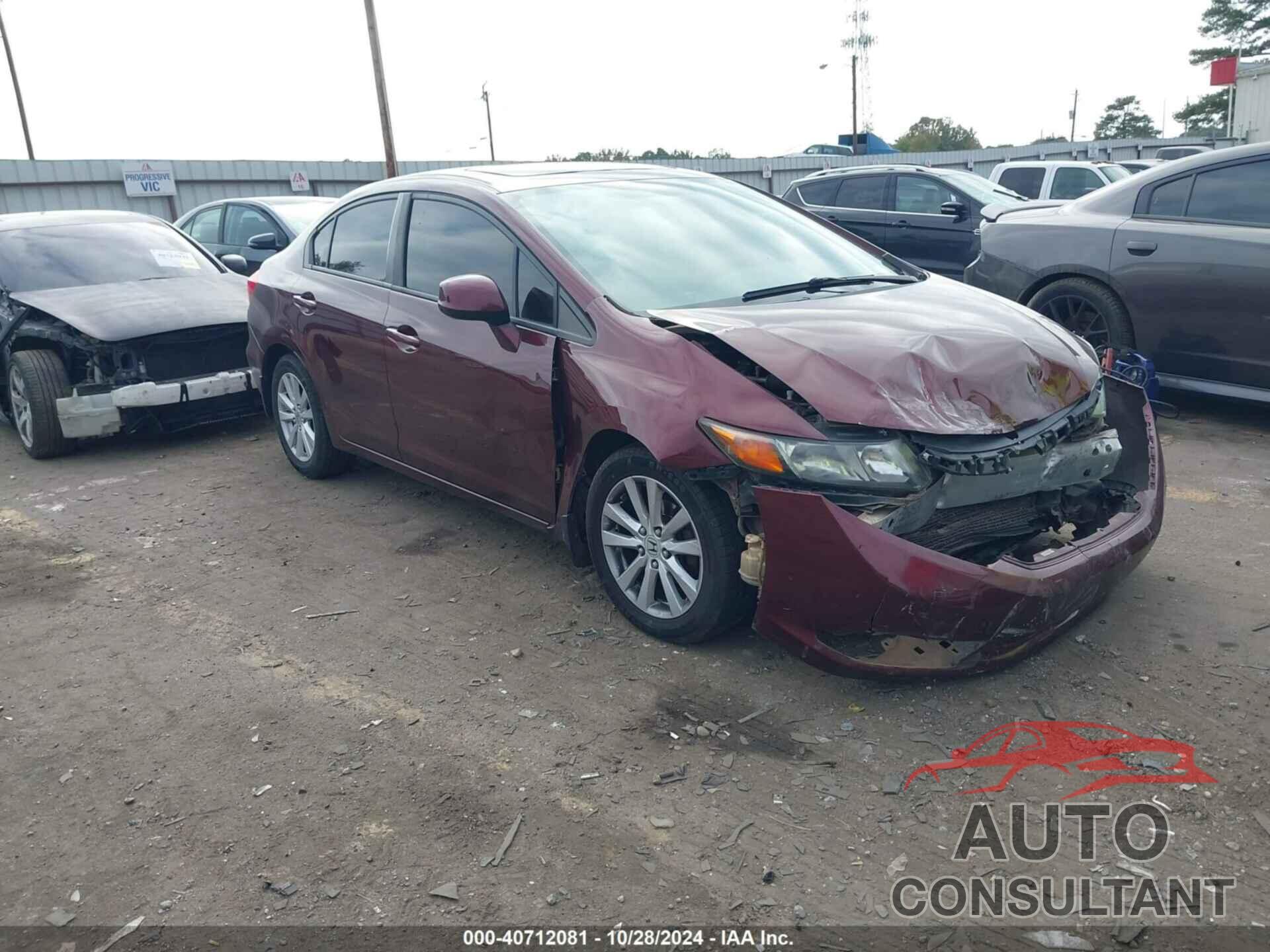 HONDA CIVIC 2012 - 19XFB2F85CE059201