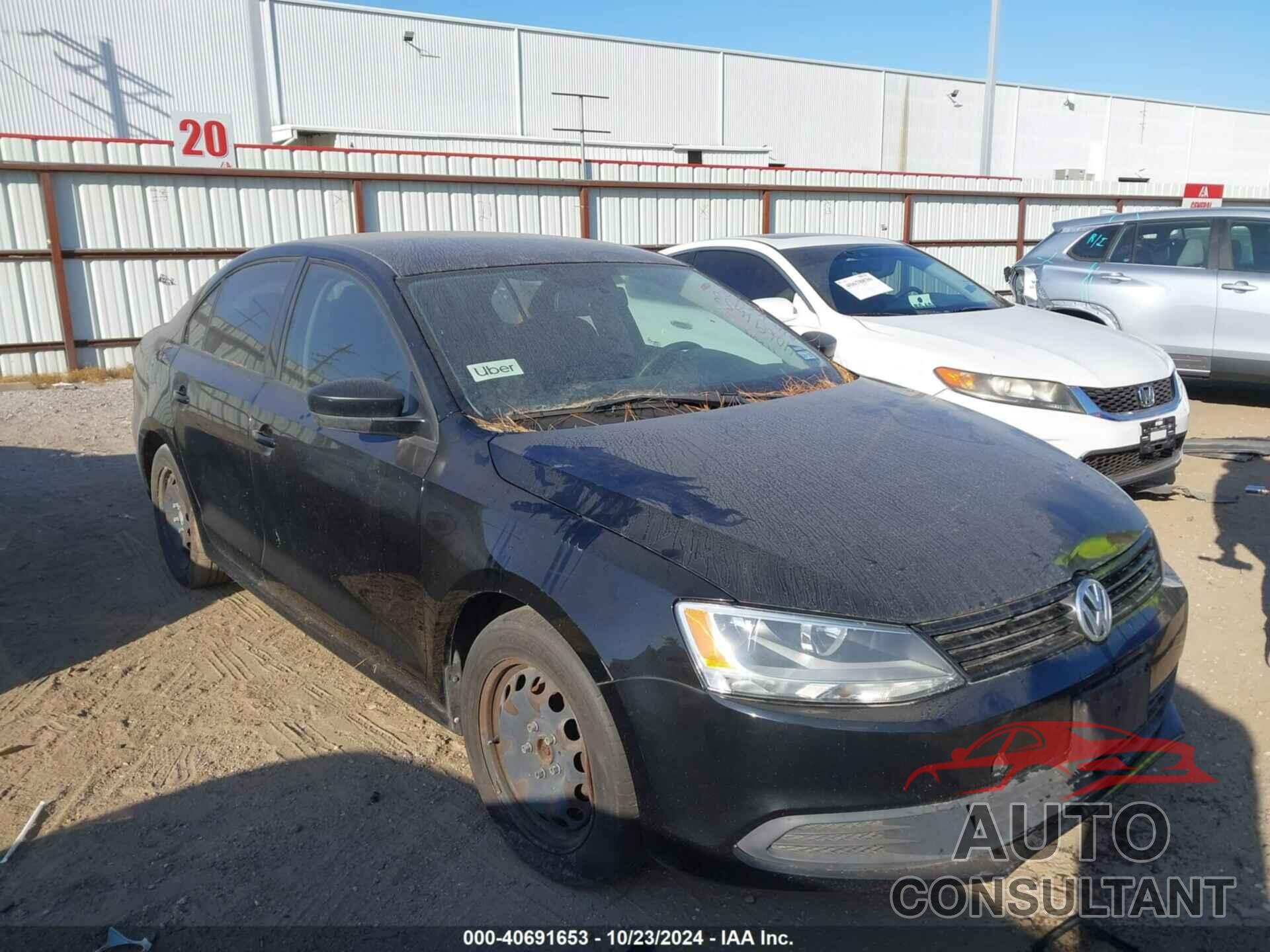 VOLKSWAGEN JETTA 2012 - 3VW2K7AJ9CM324453