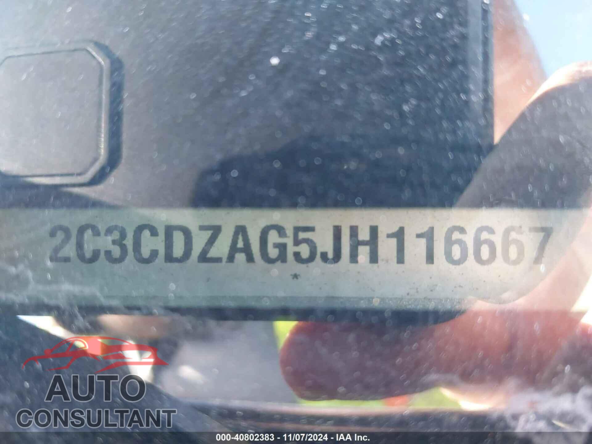 DODGE CHALLENGER 2018 - 2C3CDZAG5JH116667