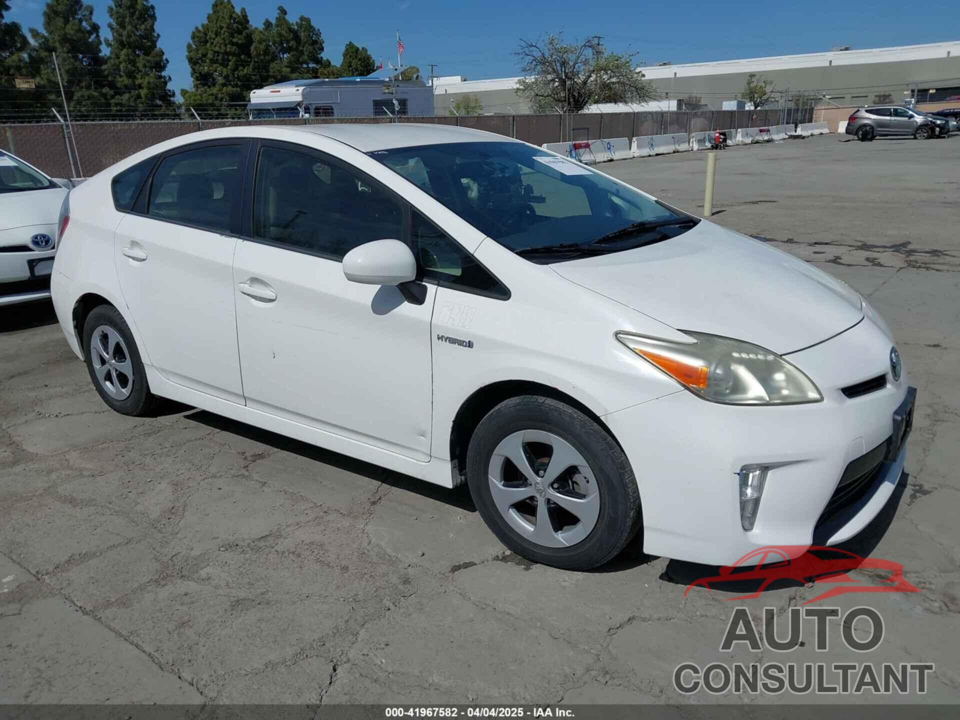 TOYOTA PRIUS 2012 - JTDKN3DU7C1551209