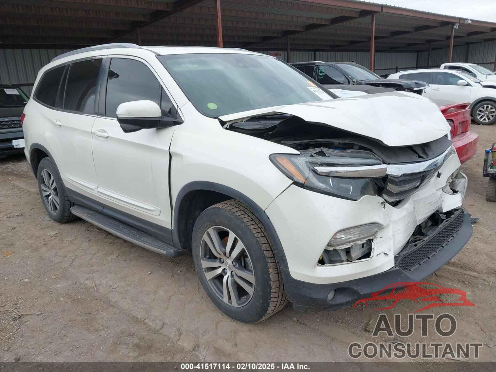 HONDA PILOT 2017 - 5FNYF6H66HB054123