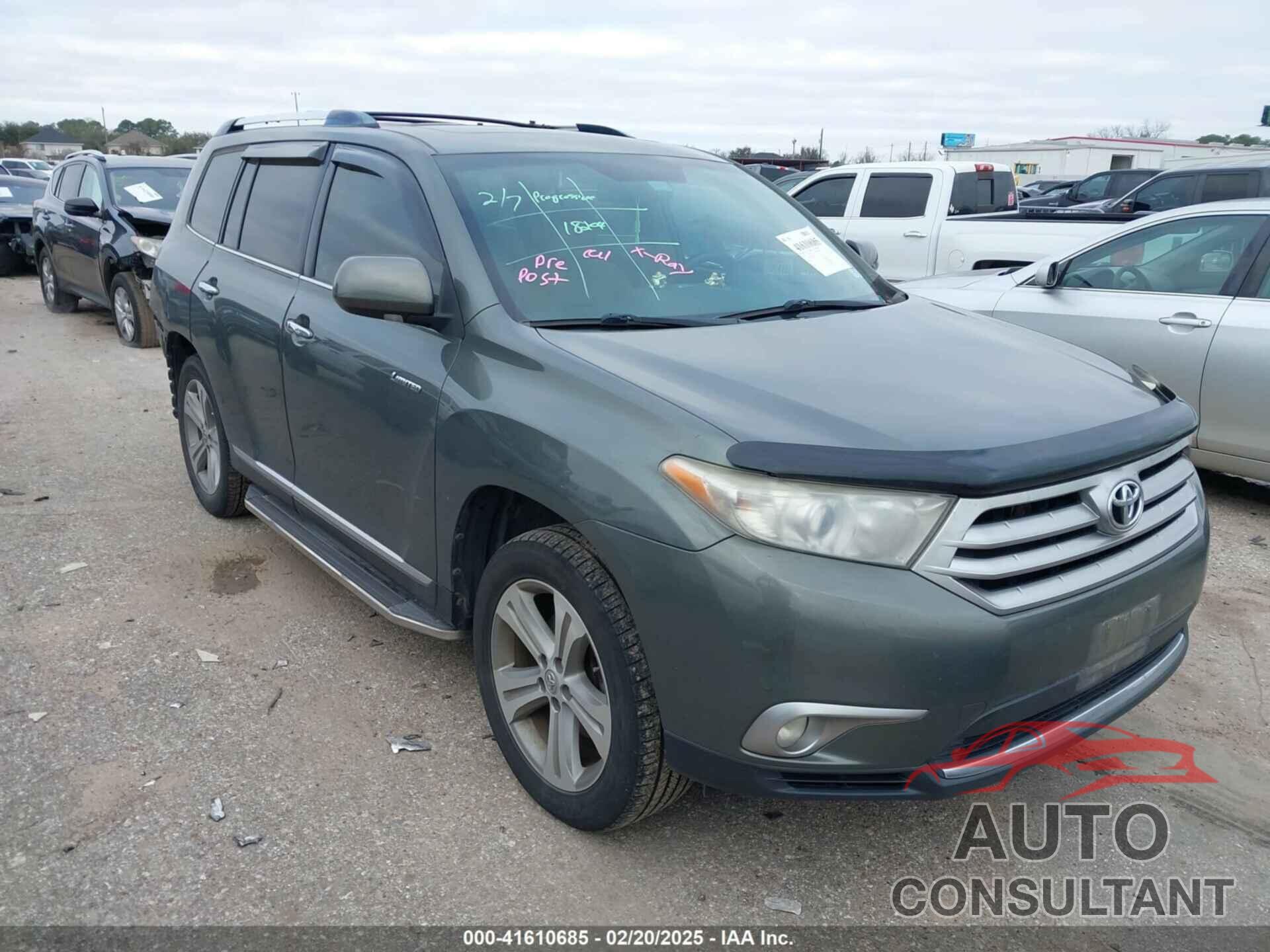 TOYOTA HIGHLANDER 2013 - 5TDYK3EHXDS131968