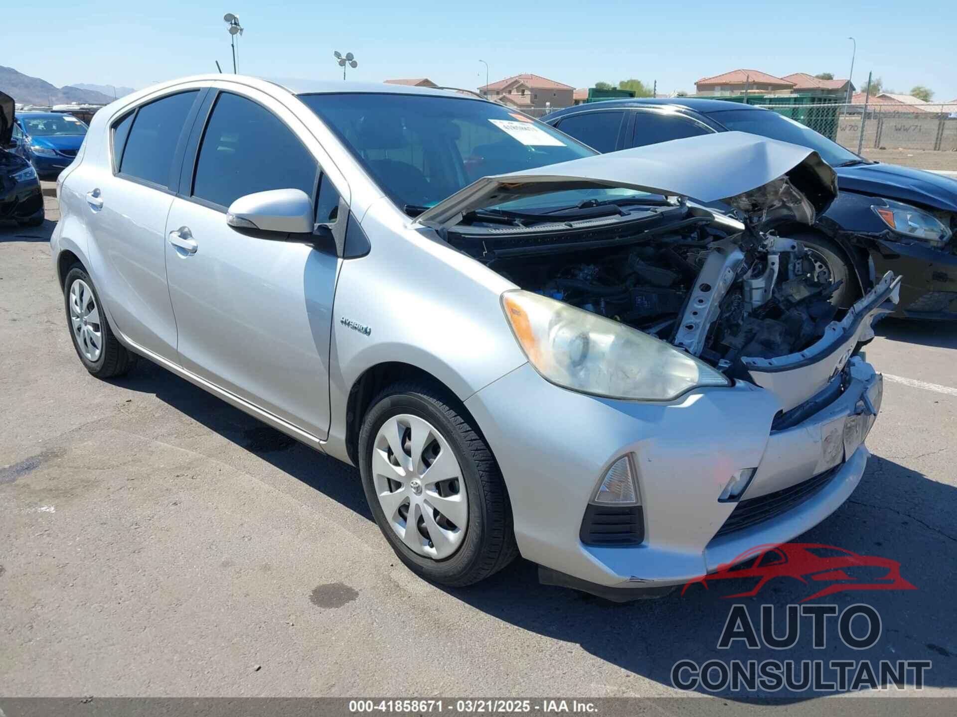 TOYOTA PRIUS C 2012 - JTDKDTB34C1023043
